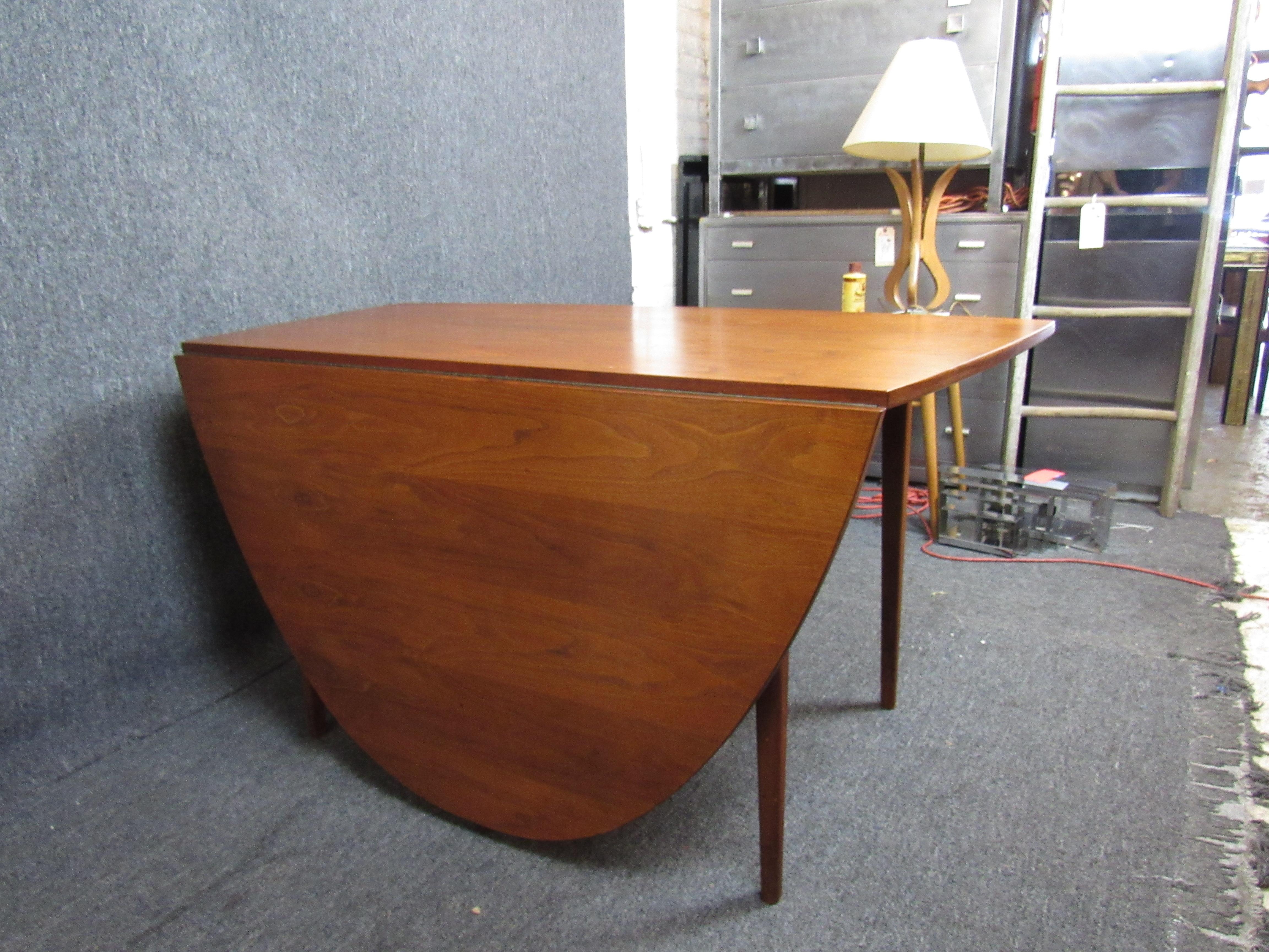 one sided drop leaf table
