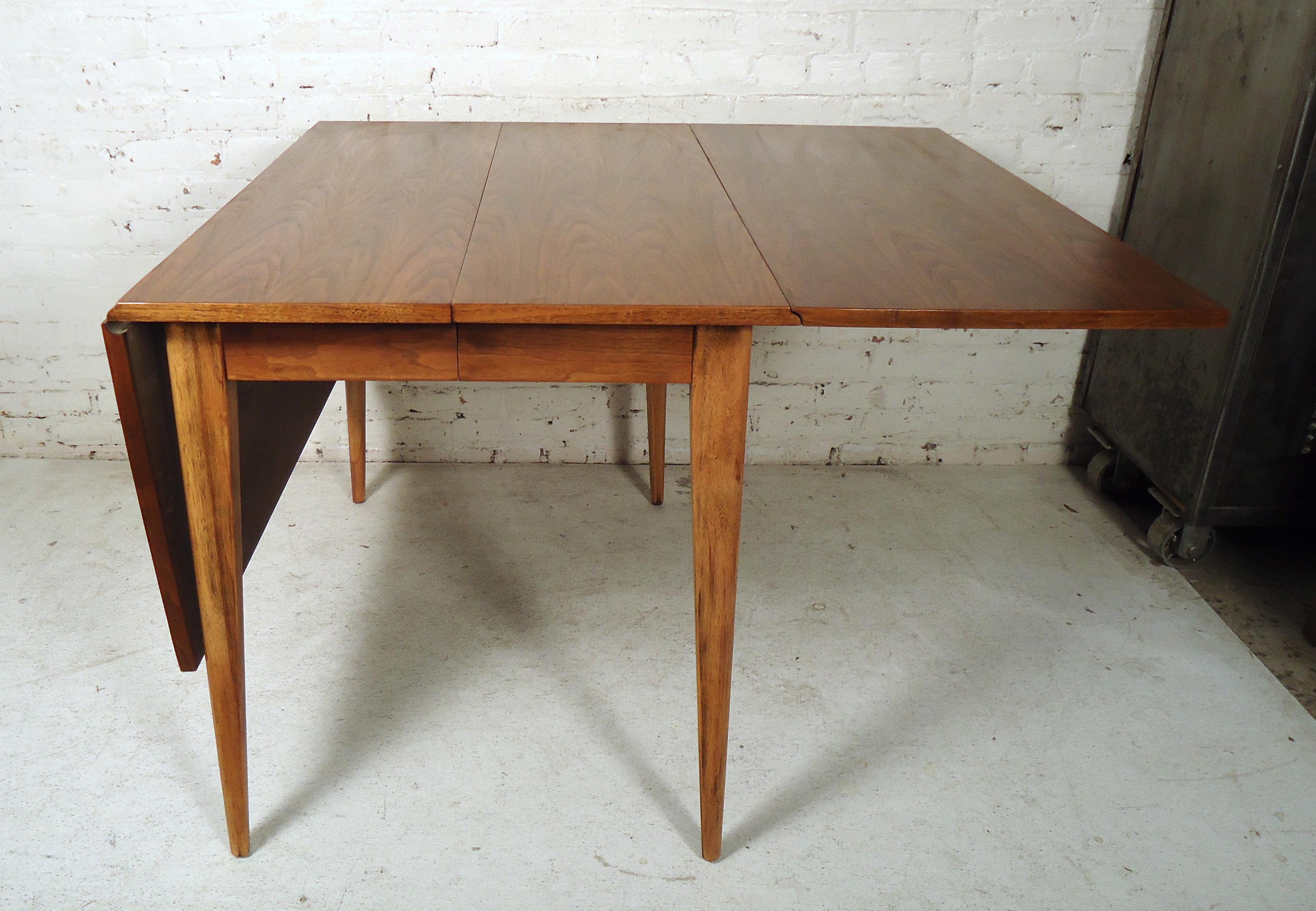 mid century modern drop leaf table