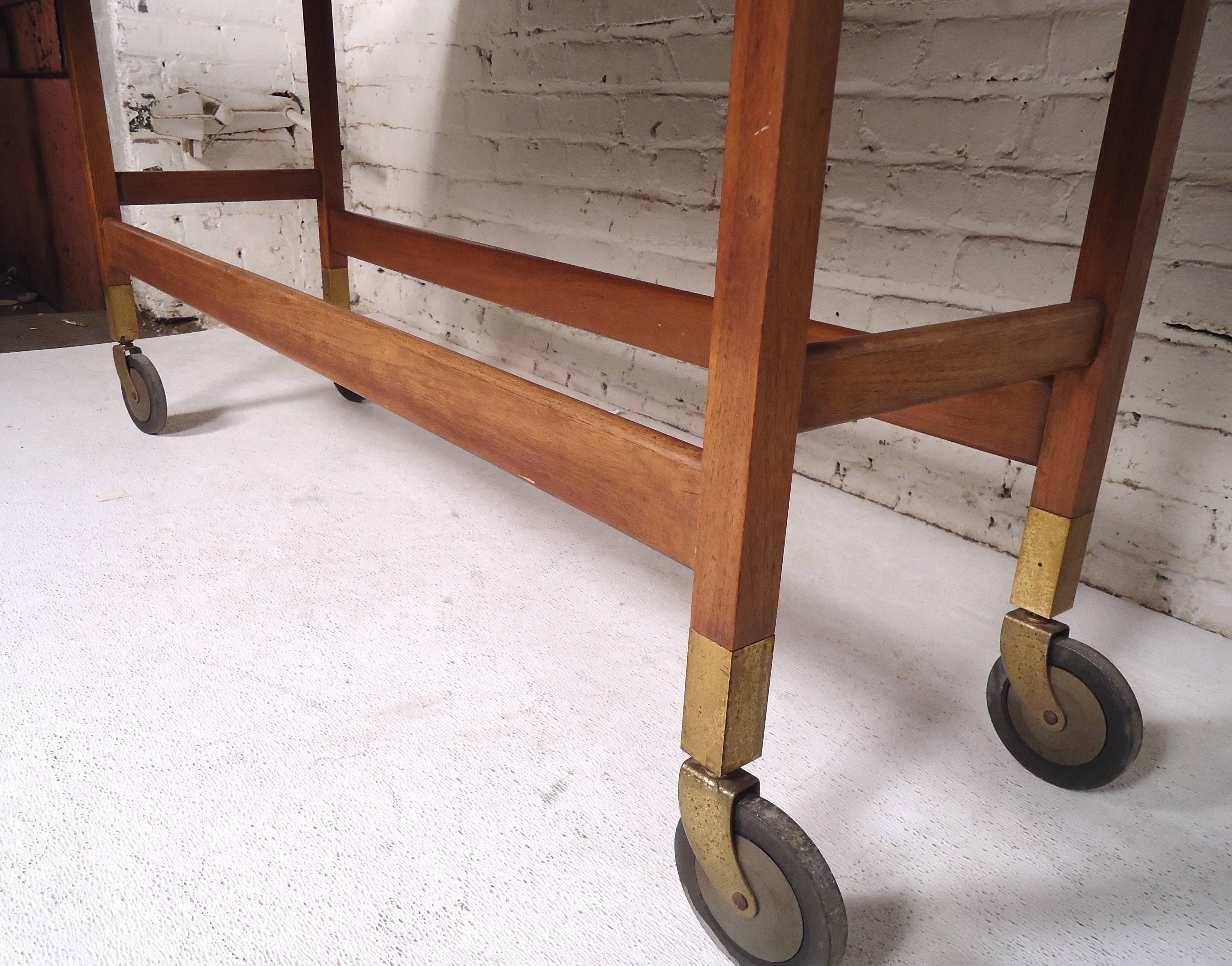 Mid-Century Modern Drop-Leaf Table 1