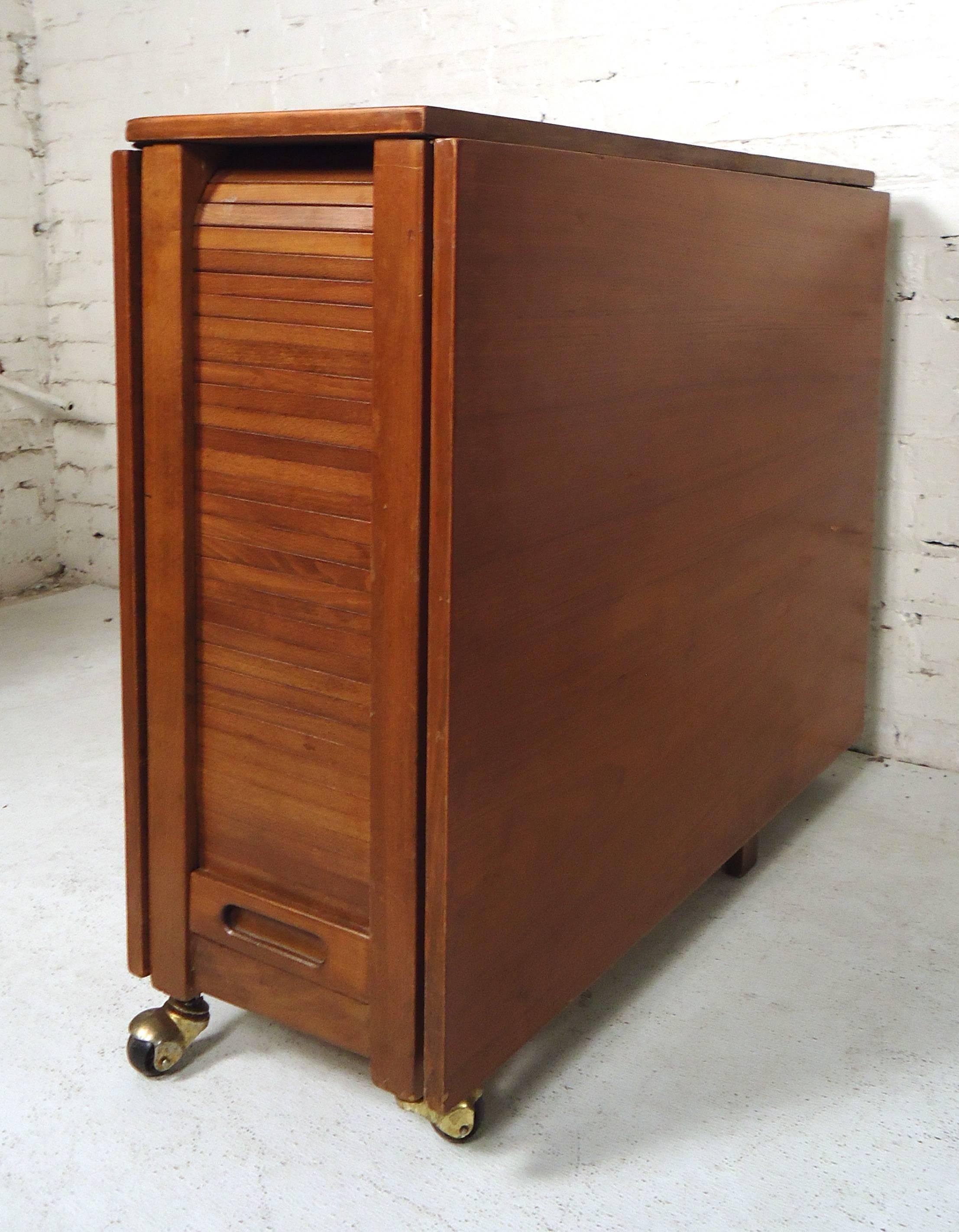 Mid-Century Modern Drop-Leaf Table 2