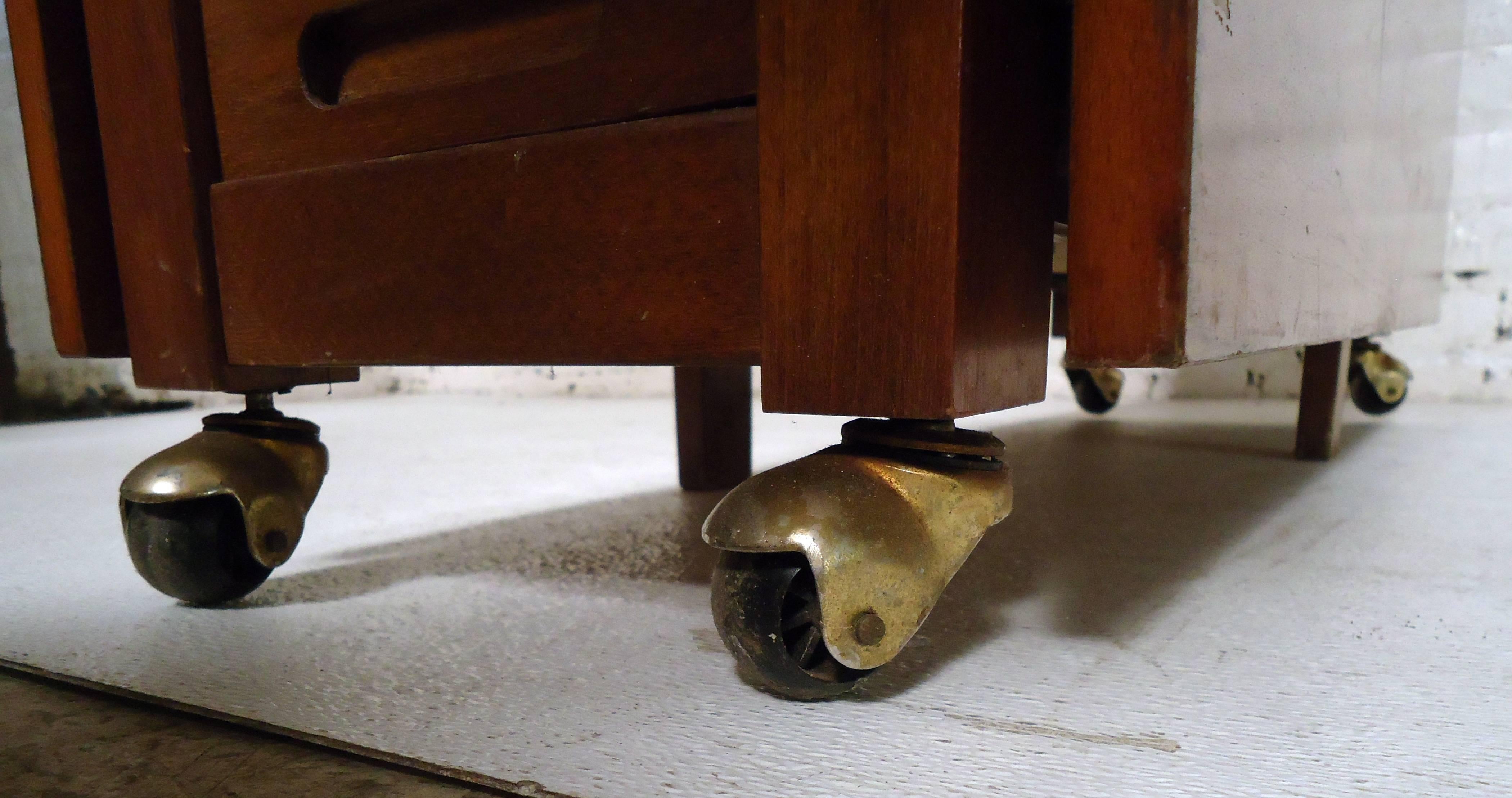 Mid-Century Modern Drop-Leaf Table 5