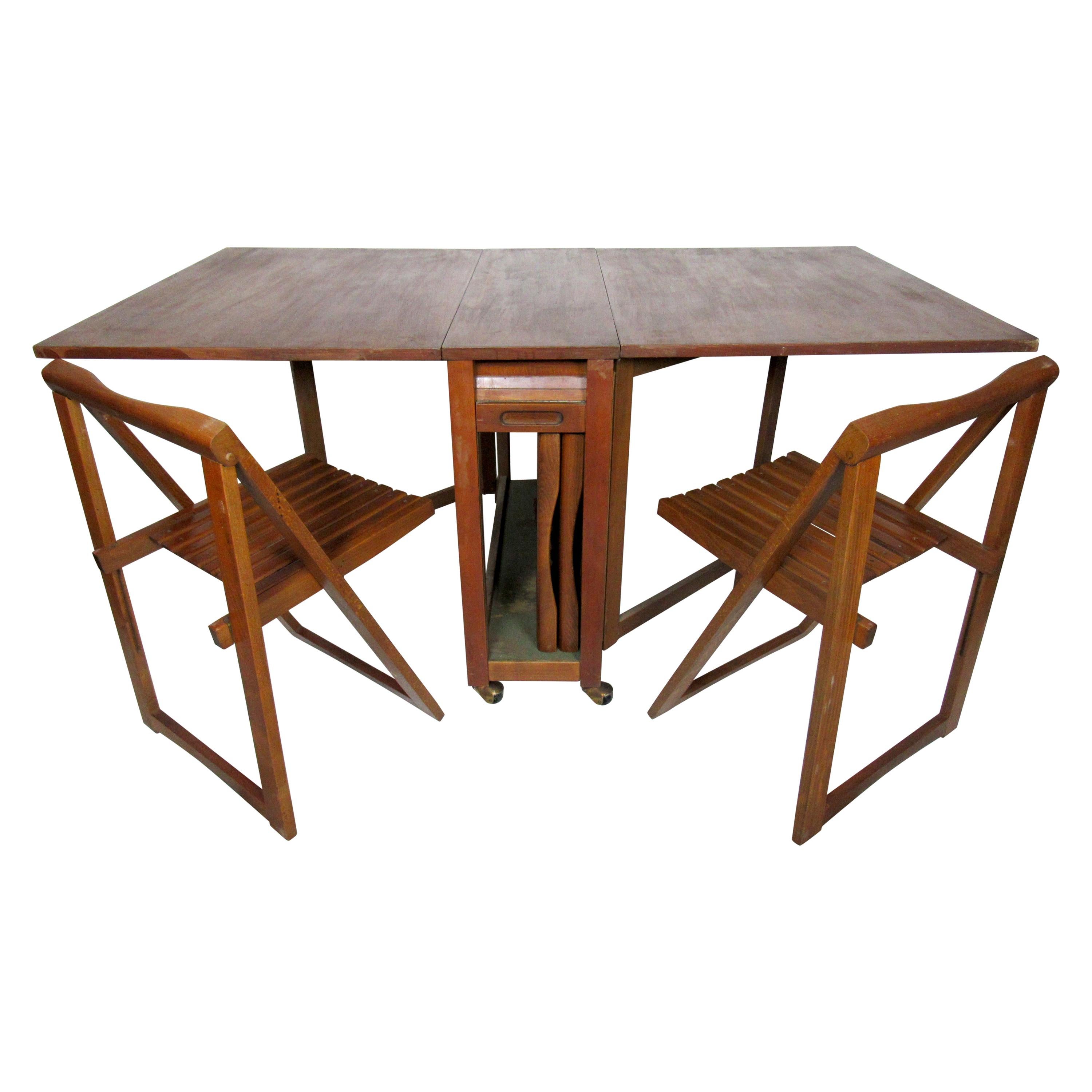 Mid-Century Modern Drop-Leaf Table