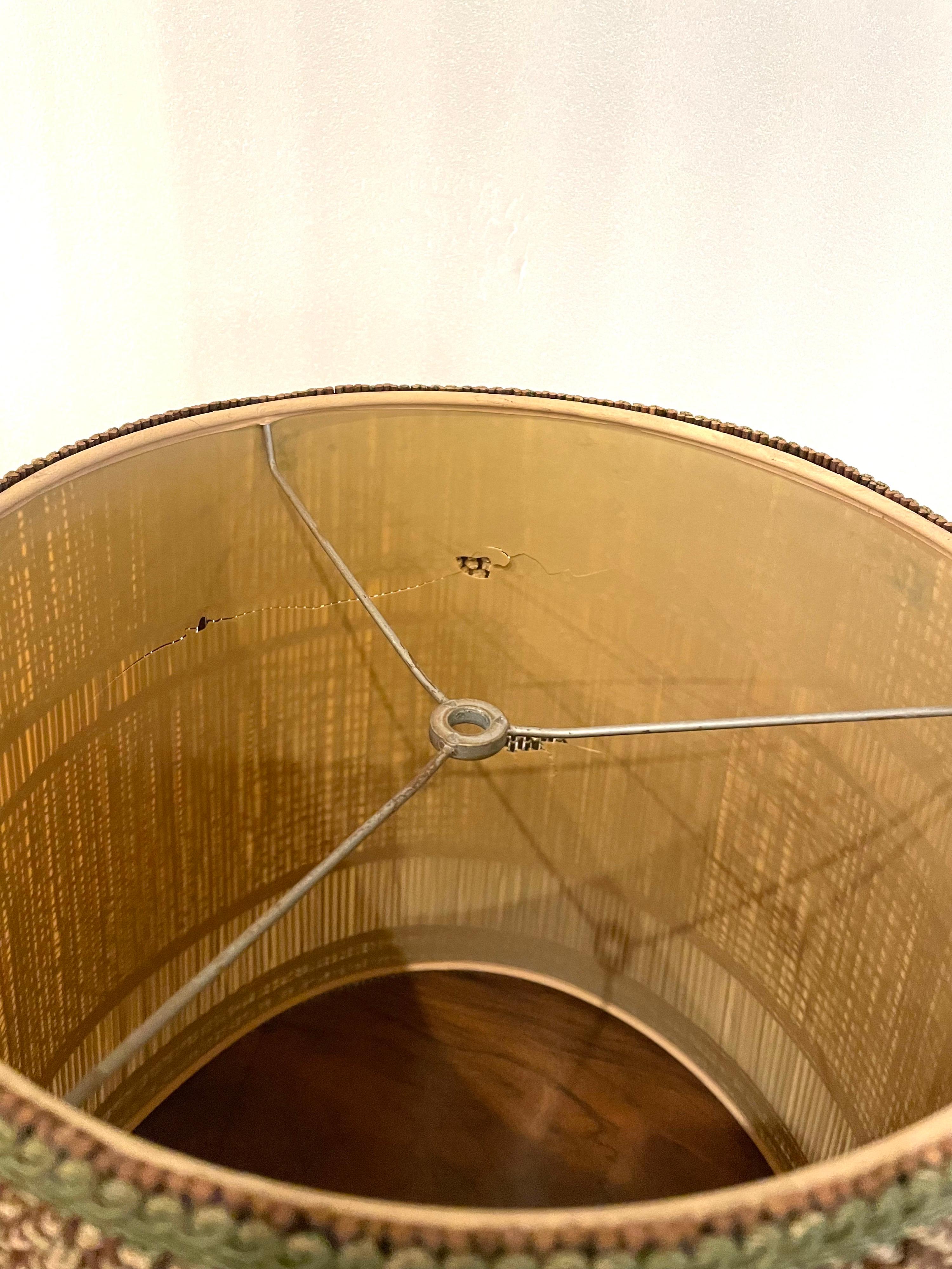 20th Century  Mid-Century Modern Drum Cylinder Lamp Shade by Maria Kipp