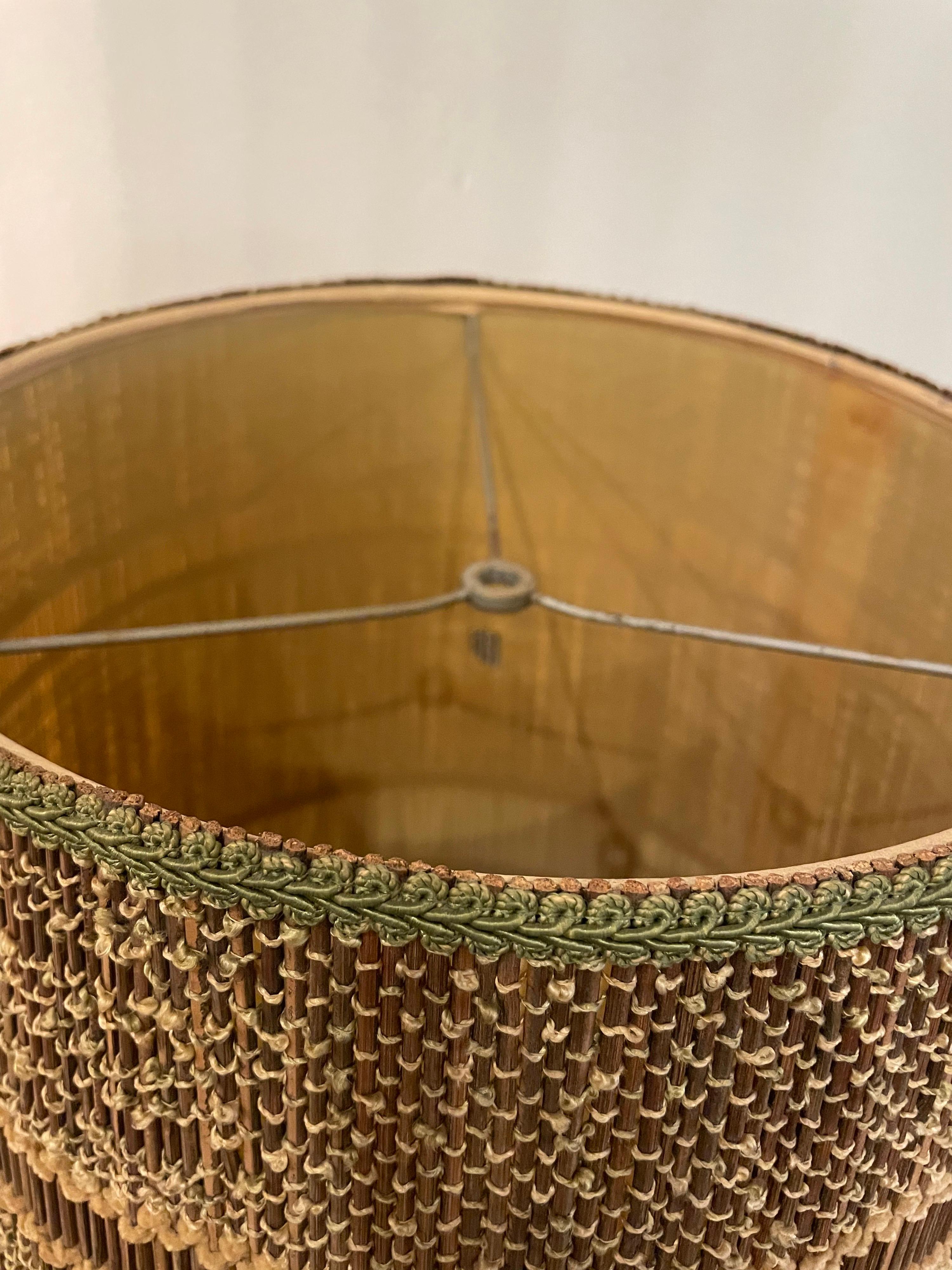 Fabric  Mid-Century Modern Drum Cylinder Lamp Shade by Maria Kipp
