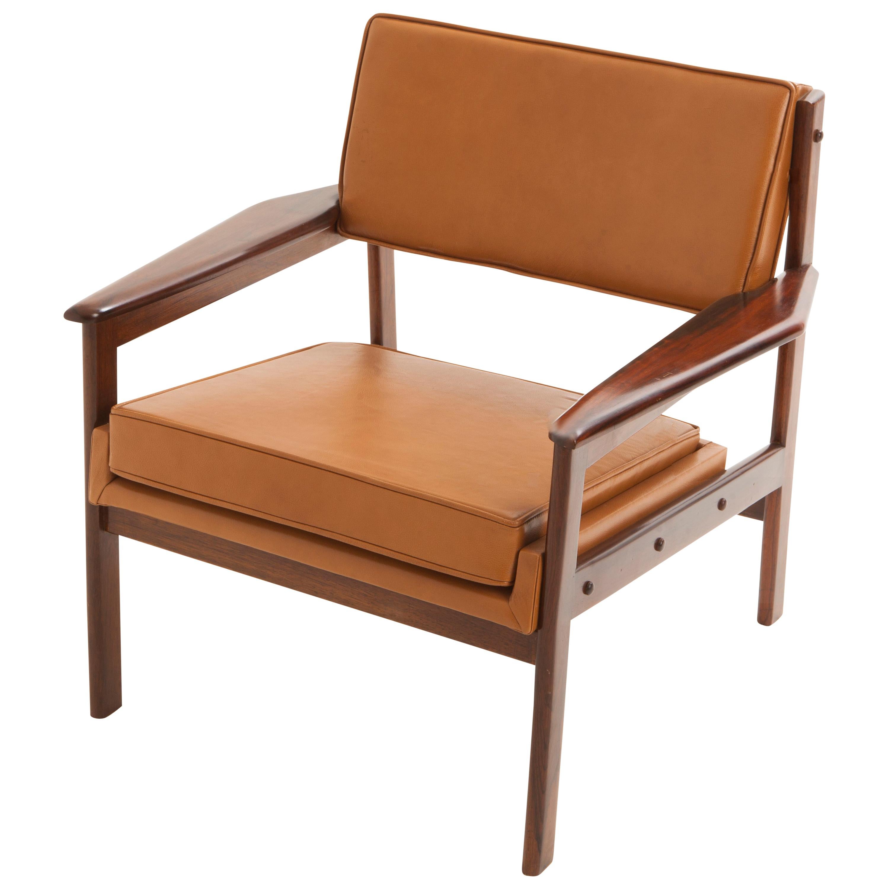 Set of 2 Mid-Century Modern Drummond Armchair by Sergio Rodrigues, Brazil 1950's