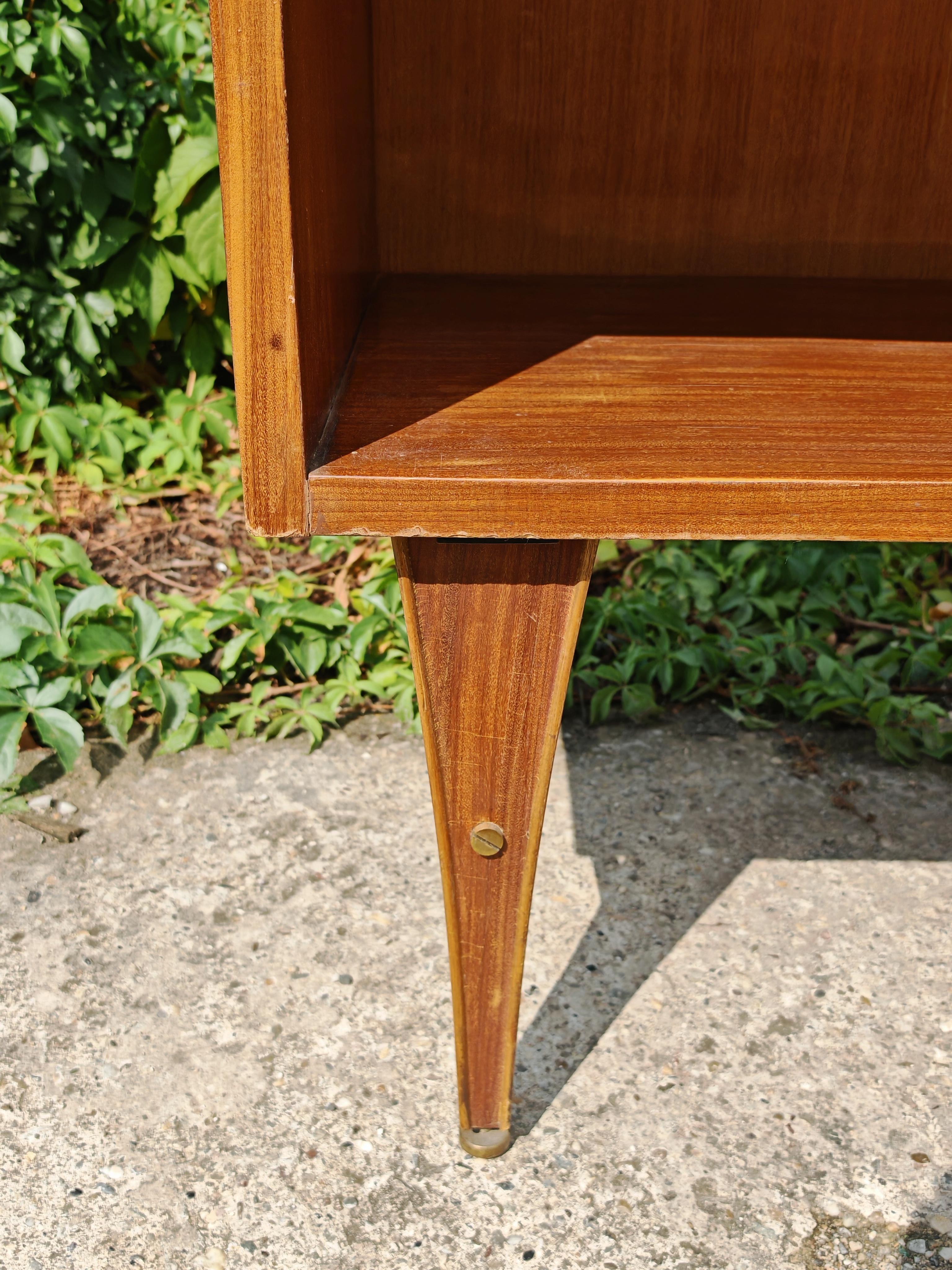 Mid Century Modern Dry Bar Cabinet done in mahogany, Italy 1950s For Sale 1