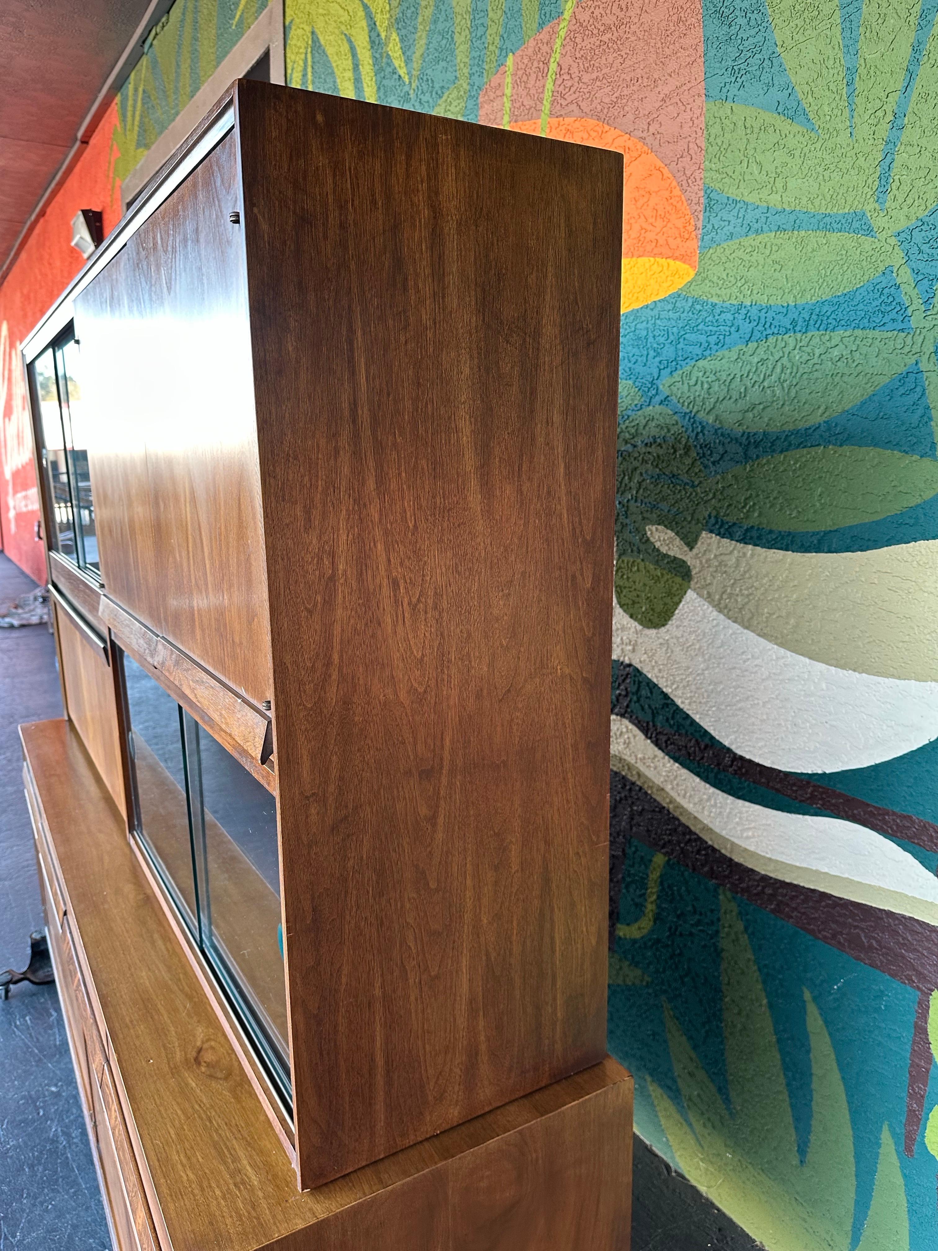20th Century Mid Century Modern Dry Bar Display Cabinet by American of Martinsville