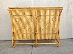 Mid Century Modern Dry Bar done in bamboo, design attr. to Tito Agnoli