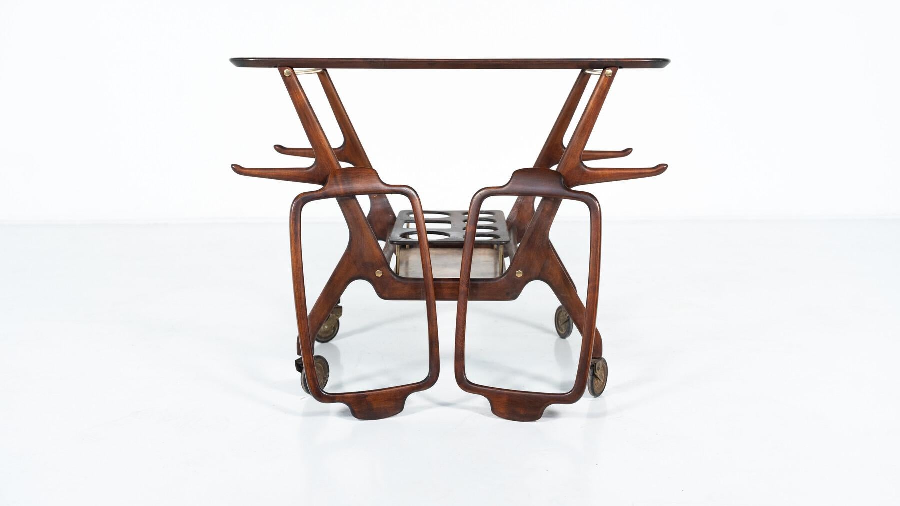 Mid-Century Modern Dry Bar/ Trolley by Cesare Lacca, Italy, 1950s For Sale 5
