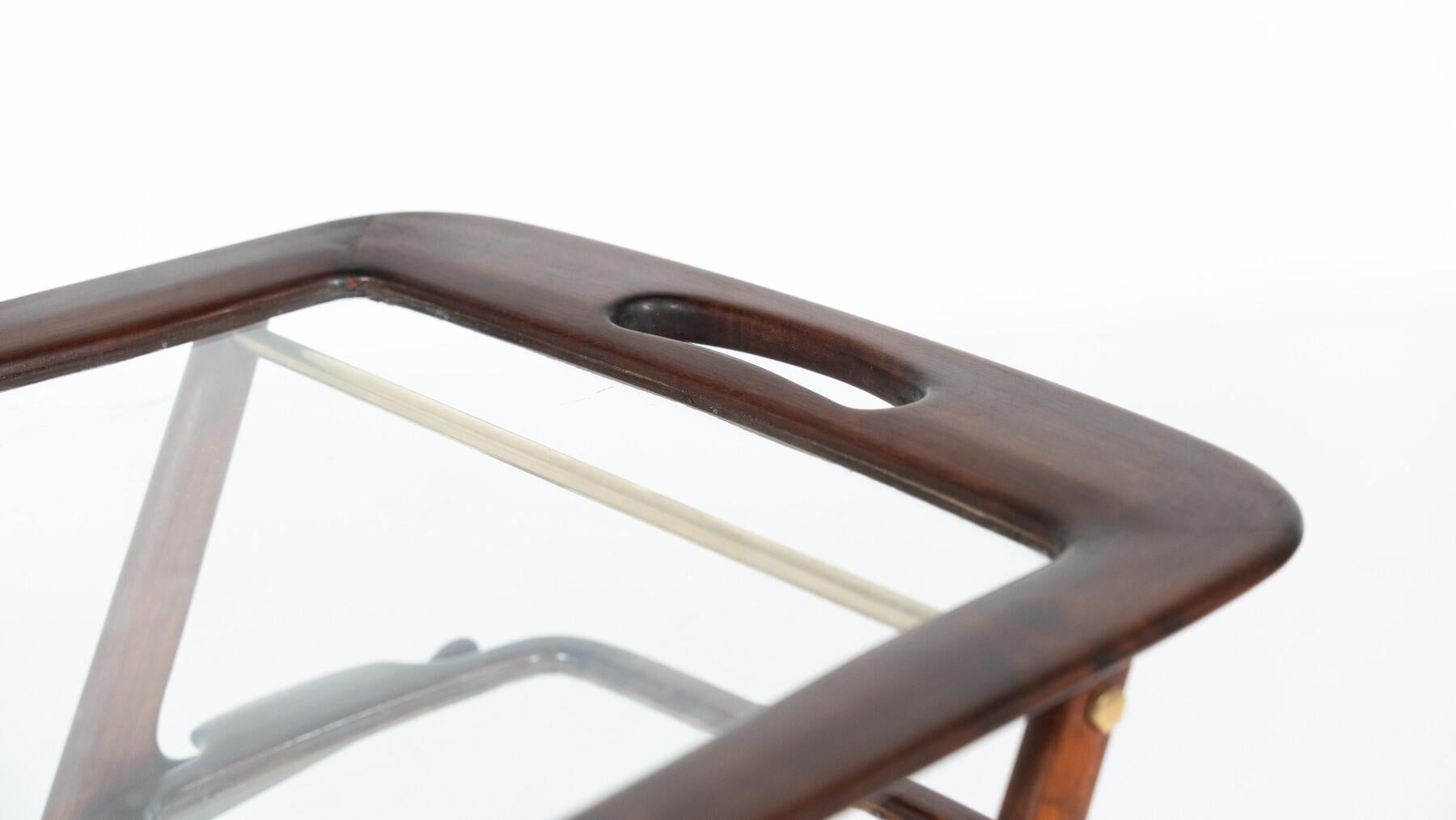 Mid-Century Modern Dry Bar/ Trolley by Cesare Lacca, Italy, 1950s For Sale 10