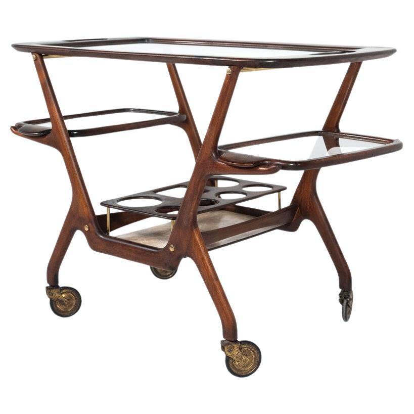 Mid-Century Modern Dry Bar/ Trolley by Cesare Lacca, Italy, 1950s For Sale