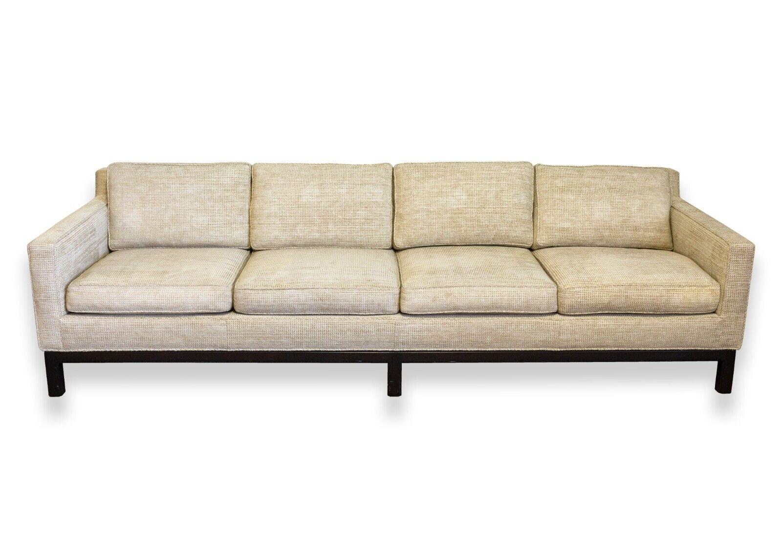 Mid-Century Modern Mid Century Modern Dunbar Cream 8ft Sofa