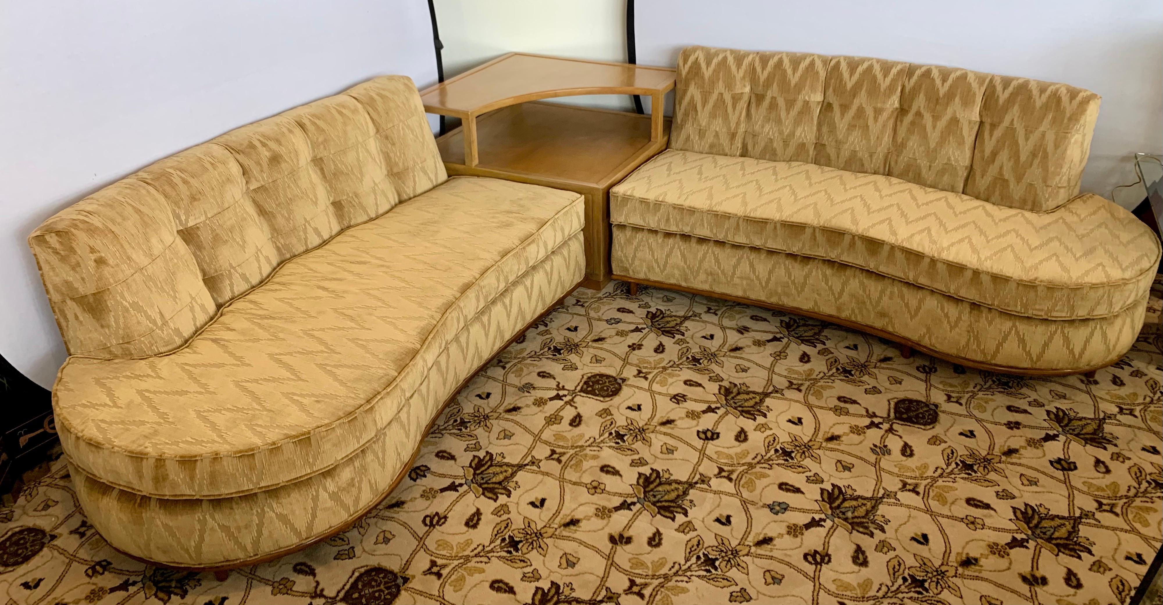 Mid-Century Modern Dunbar E. Wormley 3PC Sectional Sofa with Rare Corner Unit 8