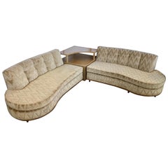 Vintage Mid-Century Modern Dunbar E. Wormley 3PC Sectional Sofa with Rare Corner Unit