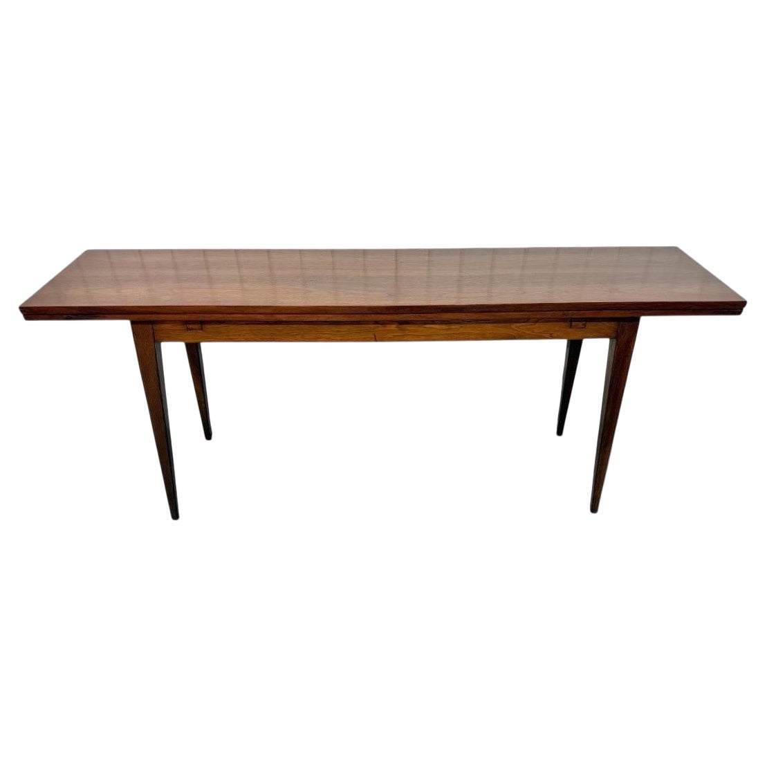Mid-Century Modern Dunbar Flip-top Walnut Dining / Console Table