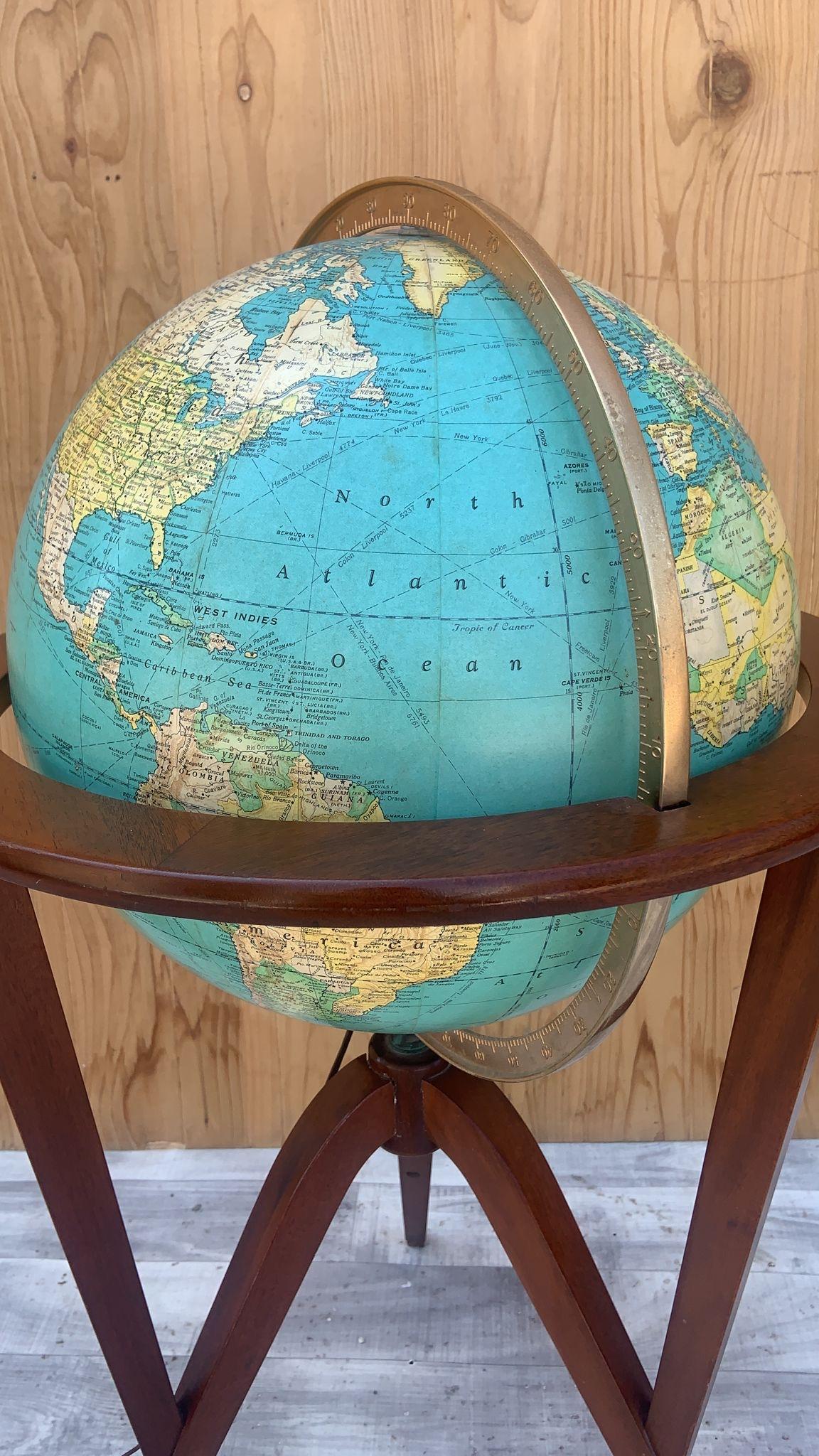 mid century modern globe