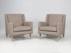 Mid-Century Modern Dunbar Pair of Bergère Chairs Extremely Comfortable c1960's