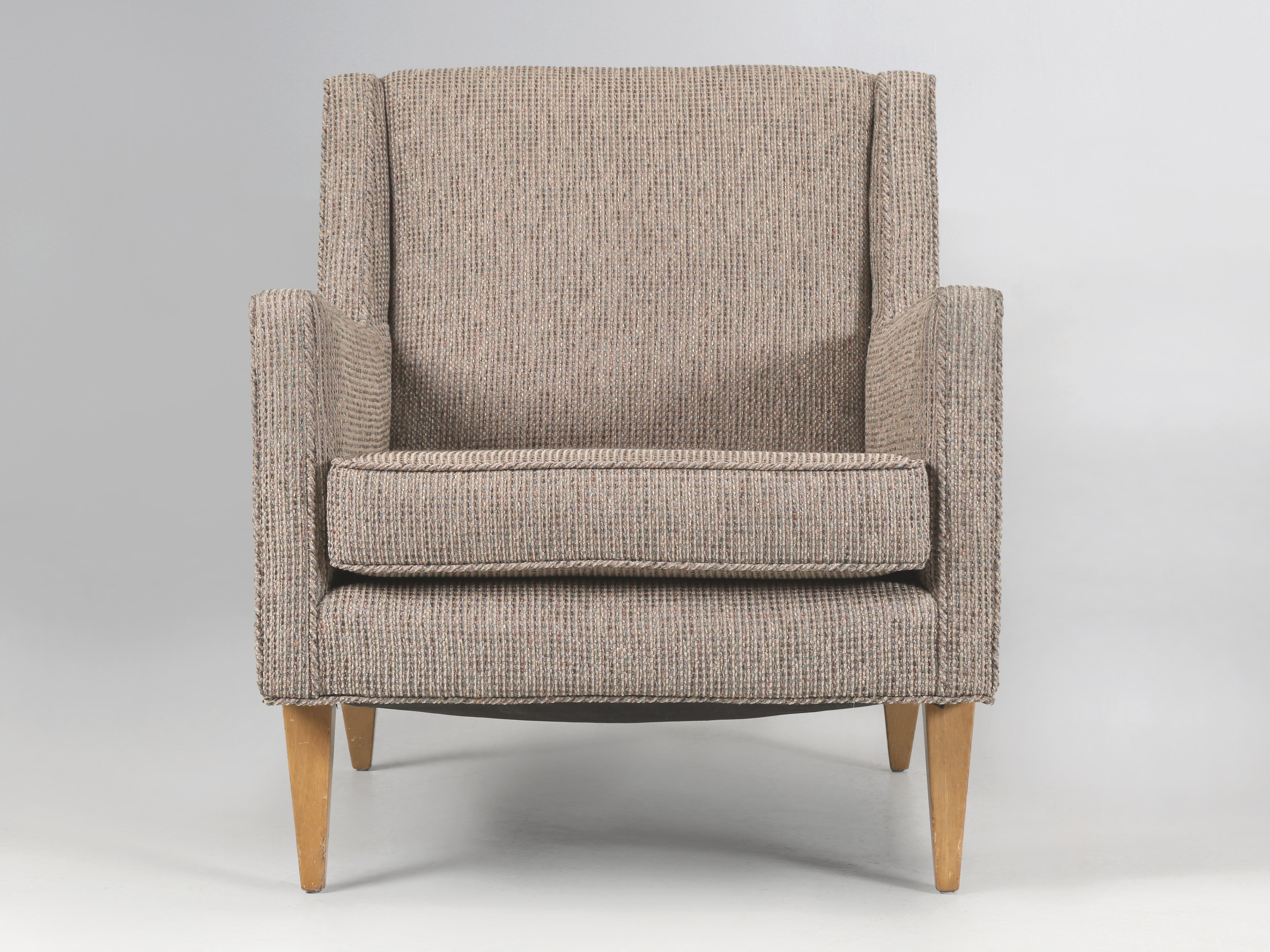 Mid-Century Modern Dunbar Pair of Bergère Chairs Extremely Comfortable c1960's In Good Condition For Sale In Chicago, IL