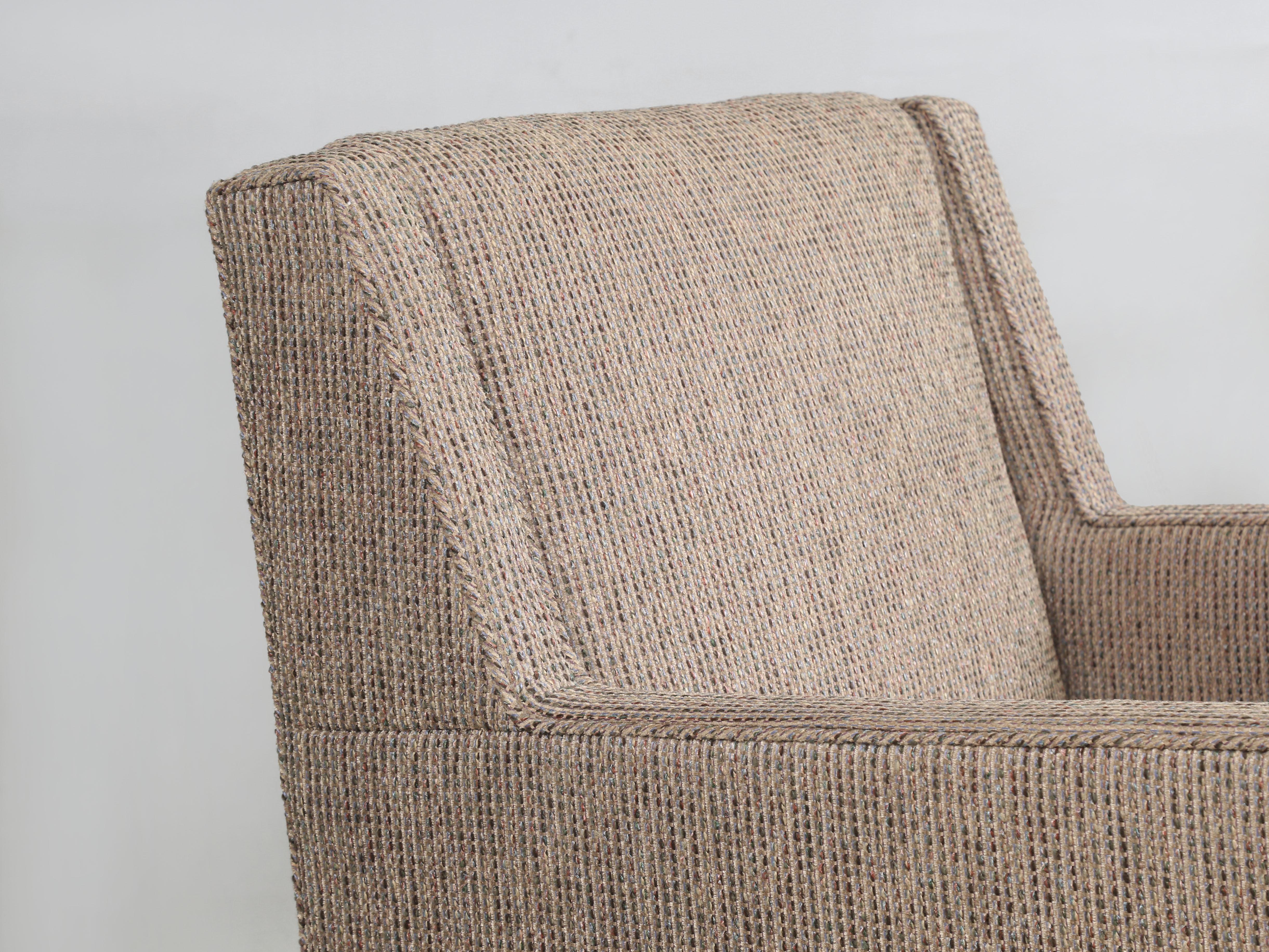Upholstery Mid-Century Modern Dunbar Pair of Bergère Chairs Extremely Comfortable c1960's For Sale