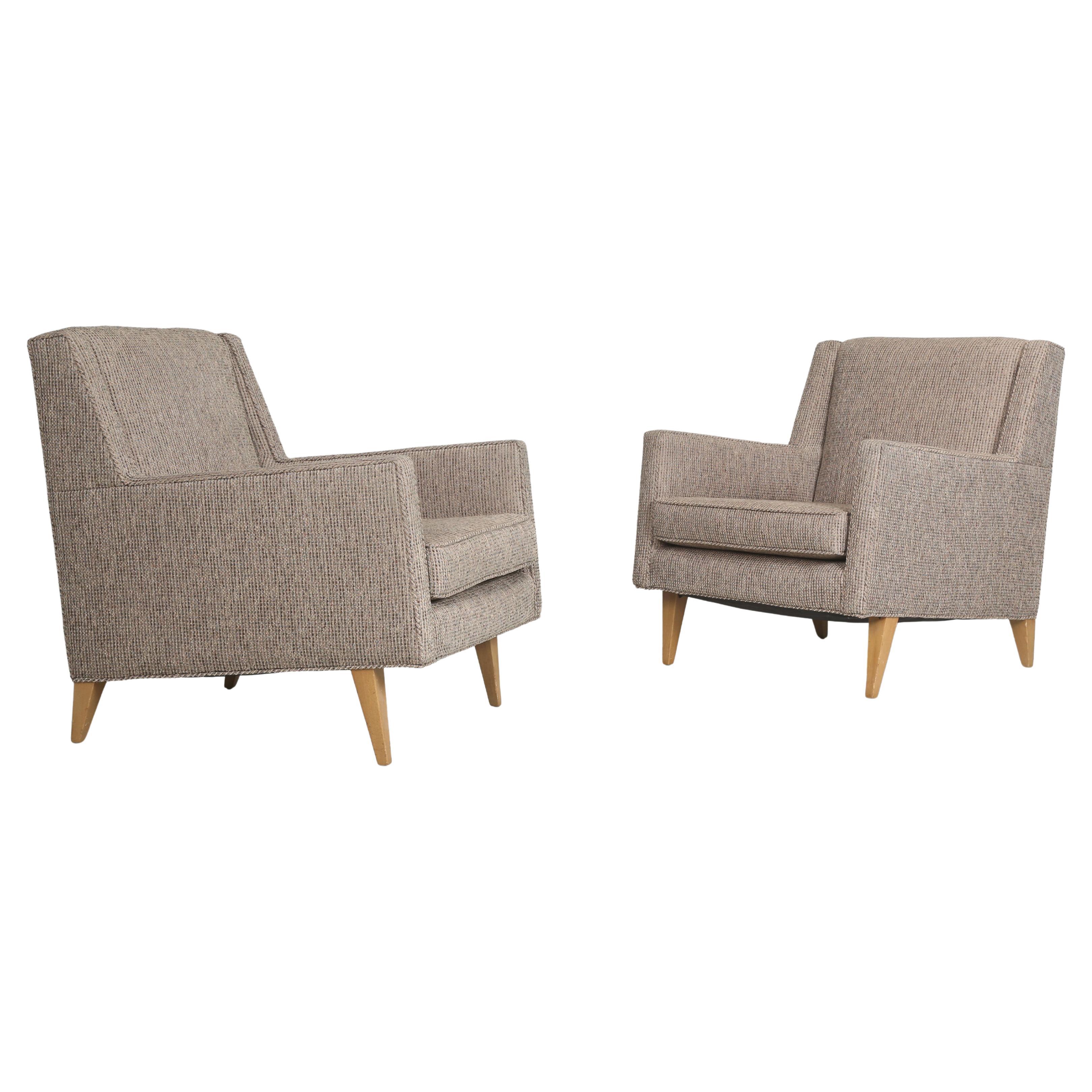 Mid-Century Modern Dunbar Pair of Bergère Chairs Extremely Comfortable c1960's For Sale