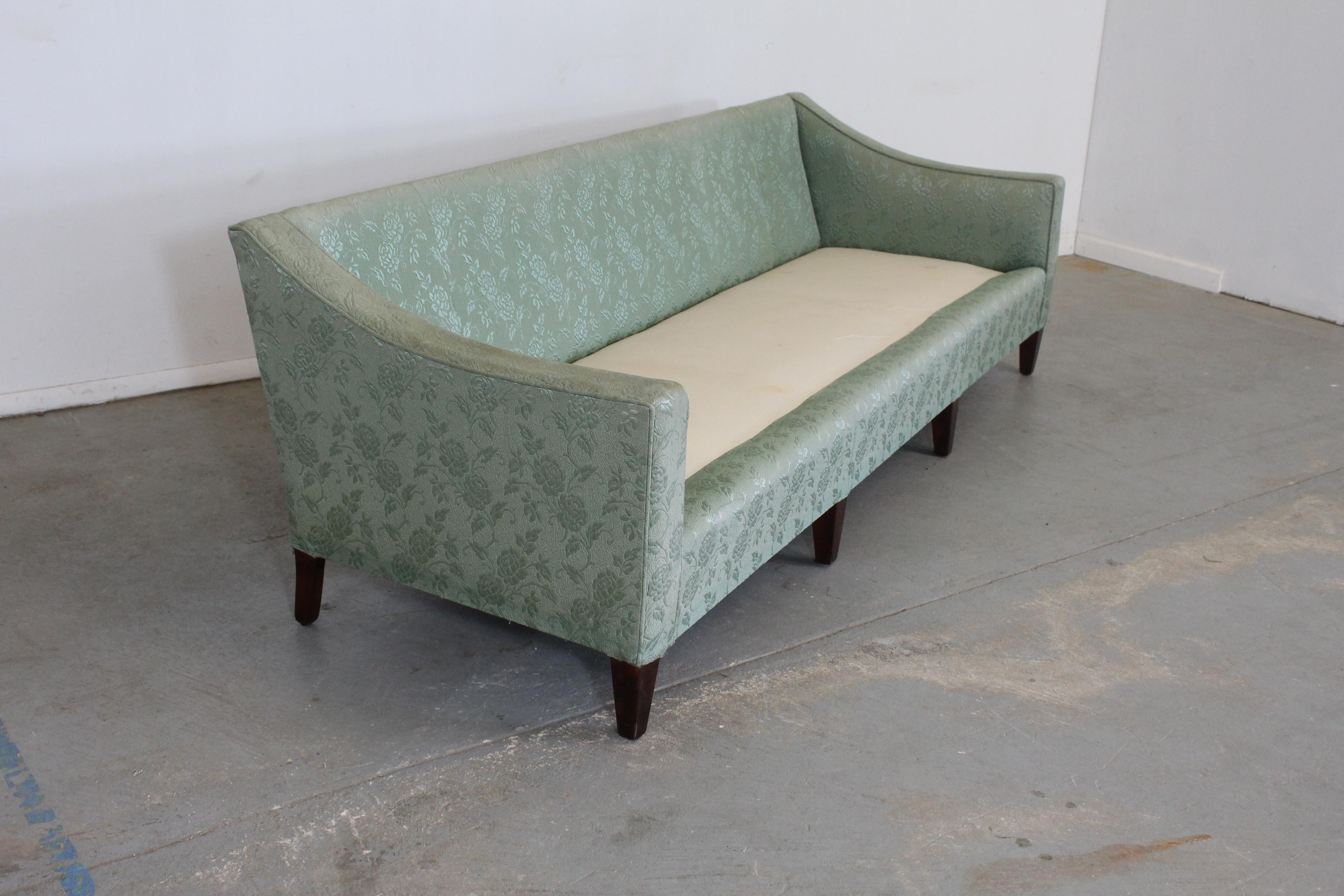Mid-Century Modern Dunbar Sofa in Style of Edward Wormley In Fair Condition In Wilmington, DE