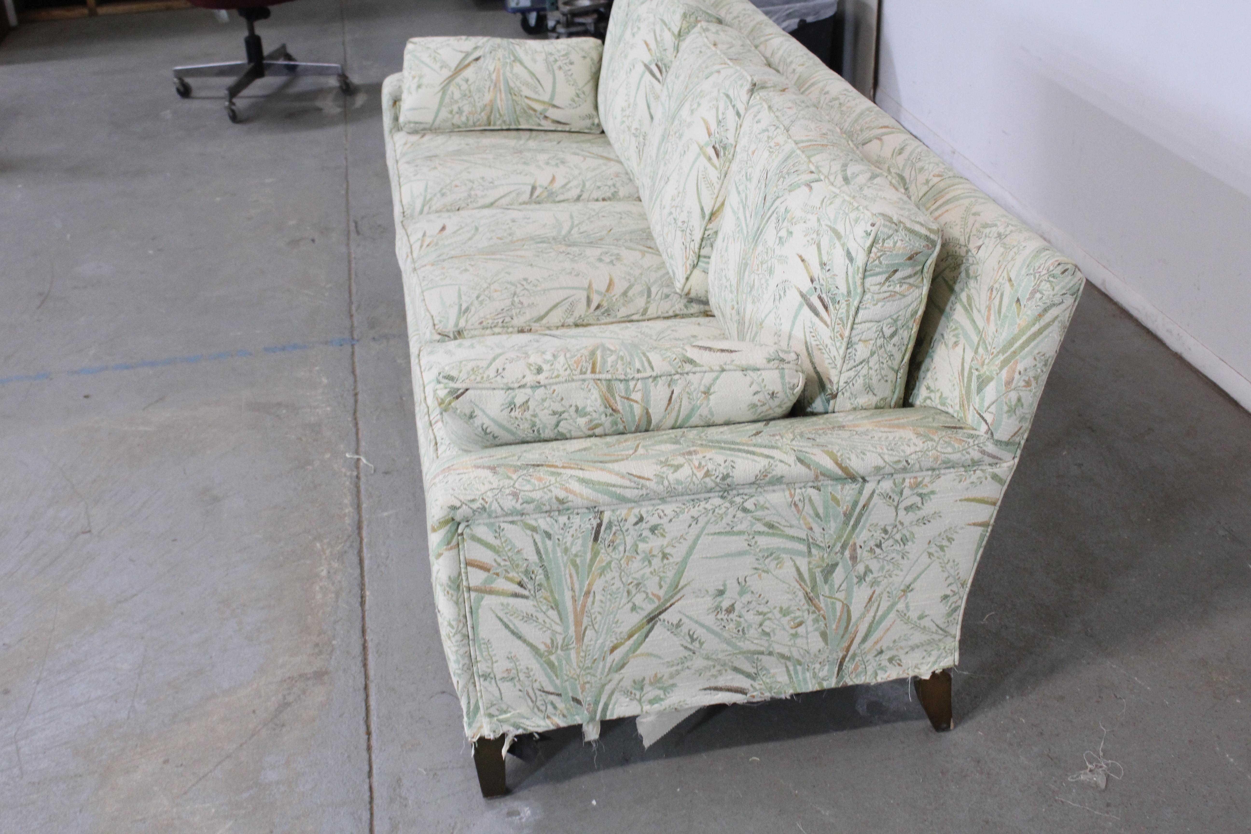 Late 20th Century Mid-Century Modern Dunbar Style 3 Cushion Sofa For Sale