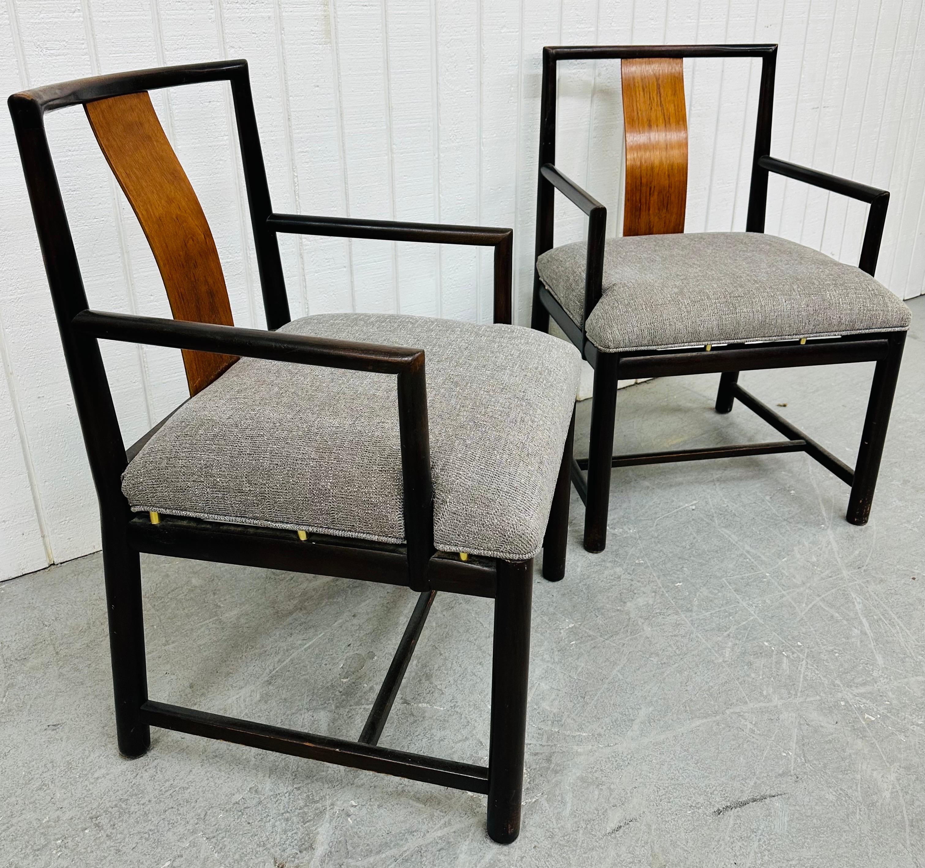American Mid-Century Modern Dunbar Style Arm Chairs - Set of 2