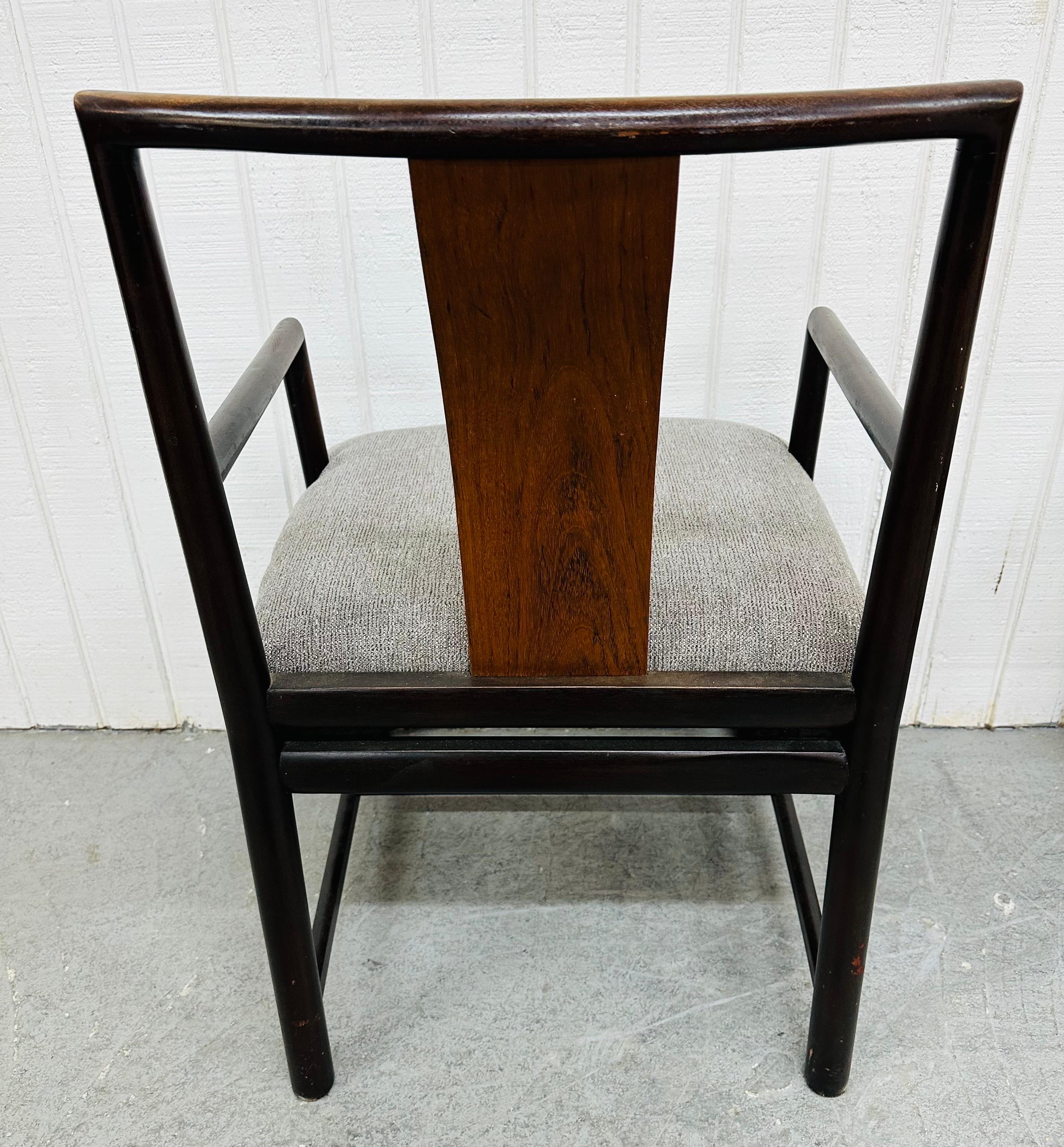 Upholstery Mid-Century Modern Dunbar Style Arm Chairs - Set of 2