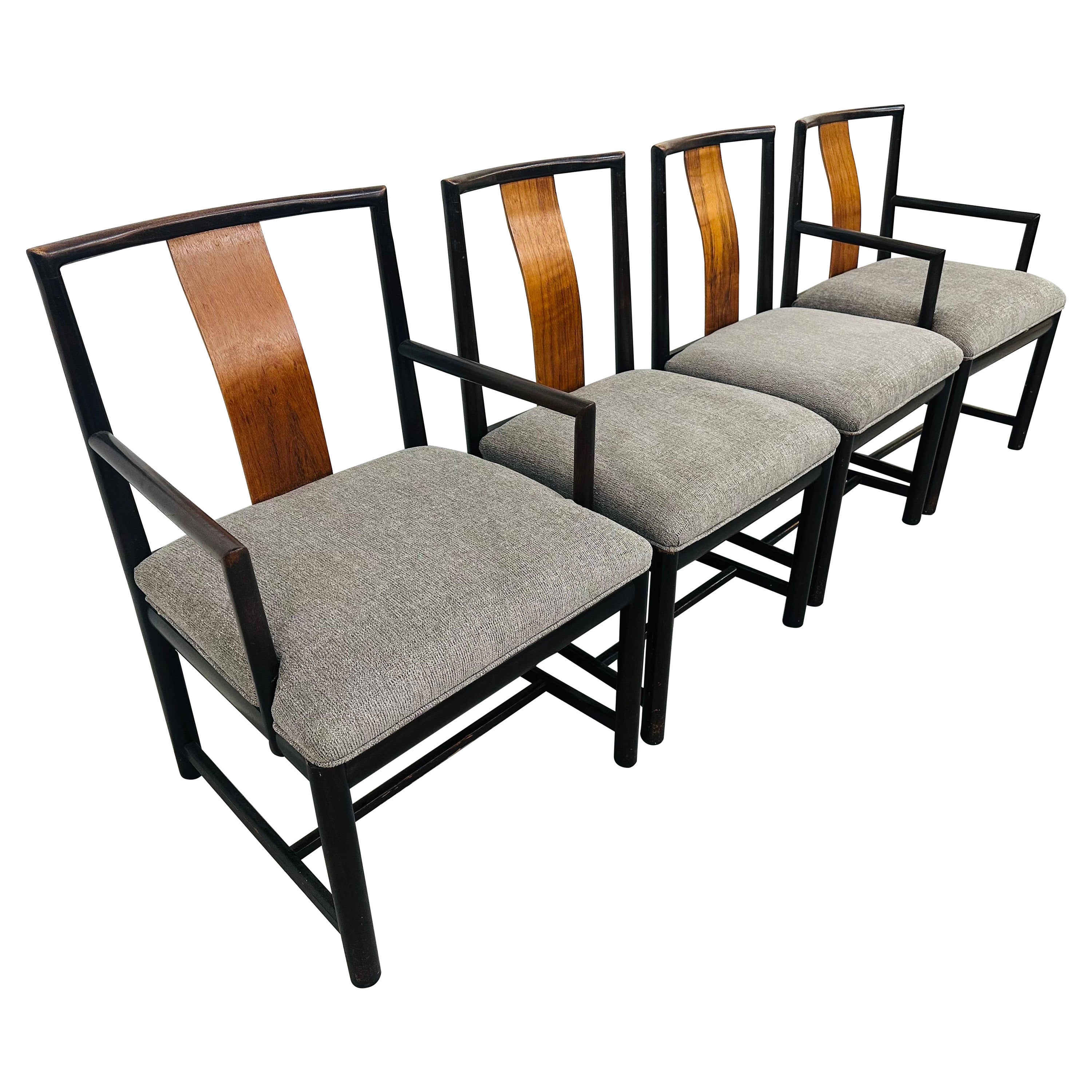 Mid-Century Modern Dunbar Style Dining Chairs - Set of 4