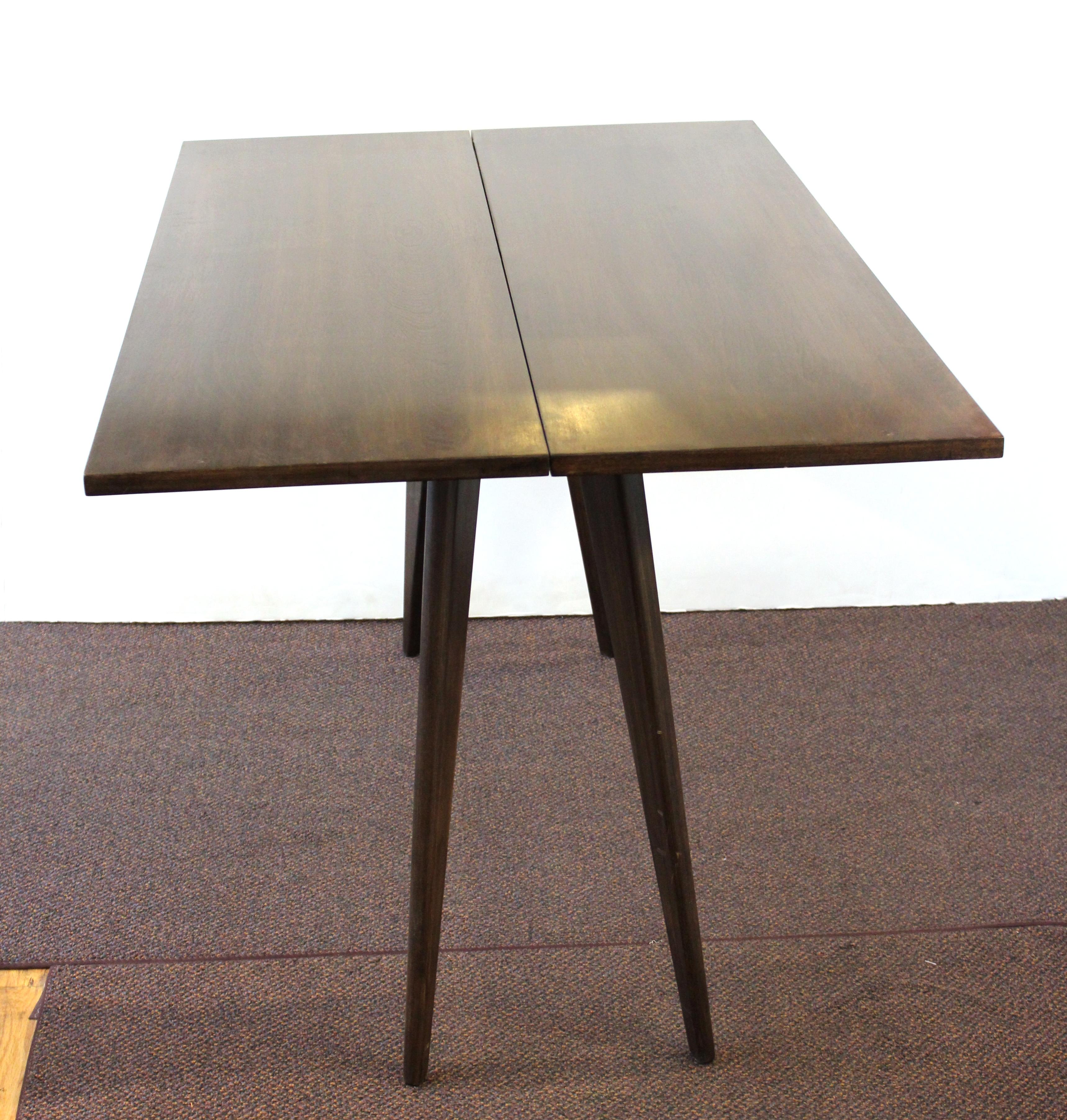 Wood Mid-Century Modern Dunbar-Style Flip-Top Table or Console