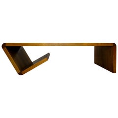 Mid-Century Modern Dutch Design Coffee Table in Paperclip Shape
