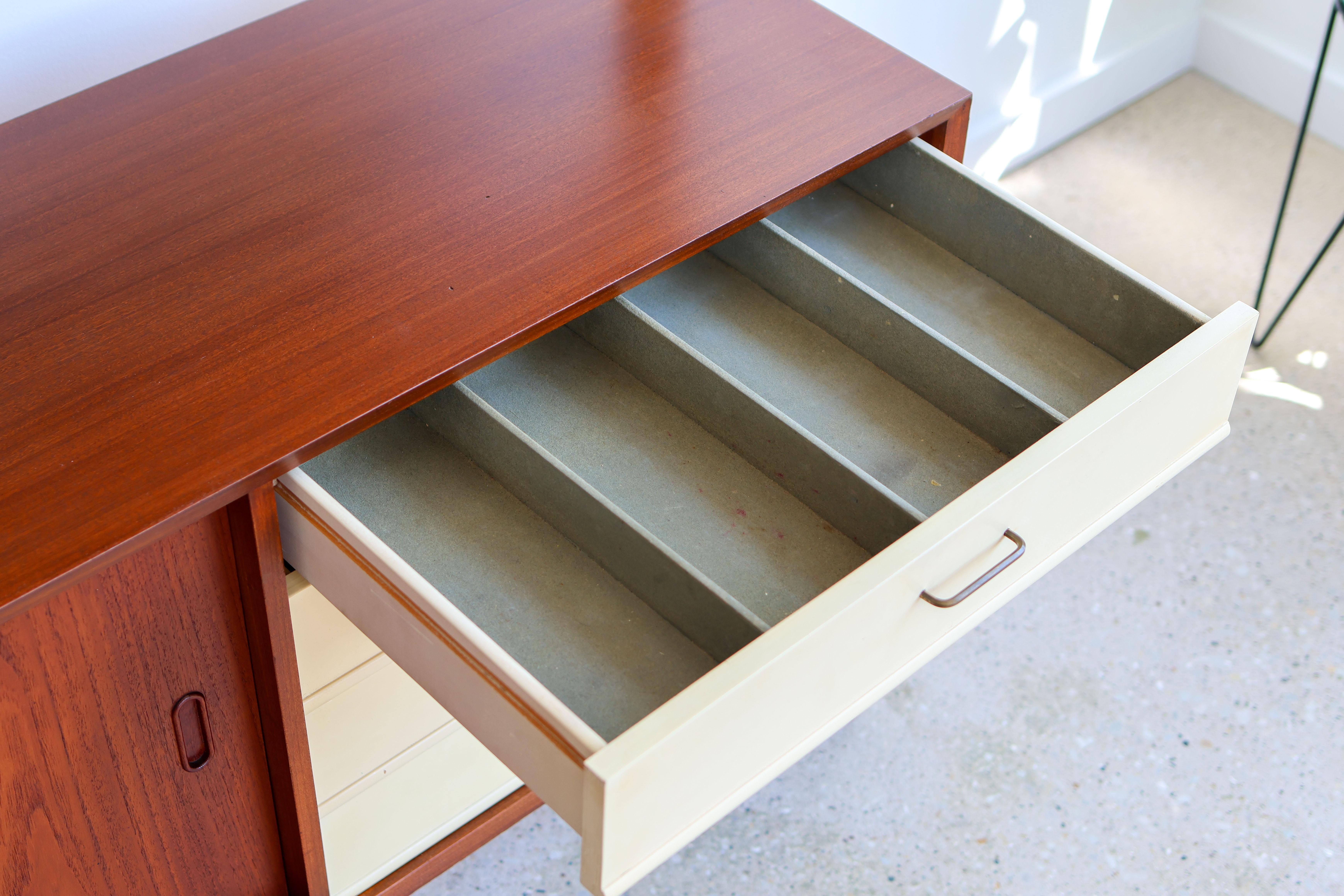 Mid Century Modern Dutch Floating Bar by Louis Van Teeffelen