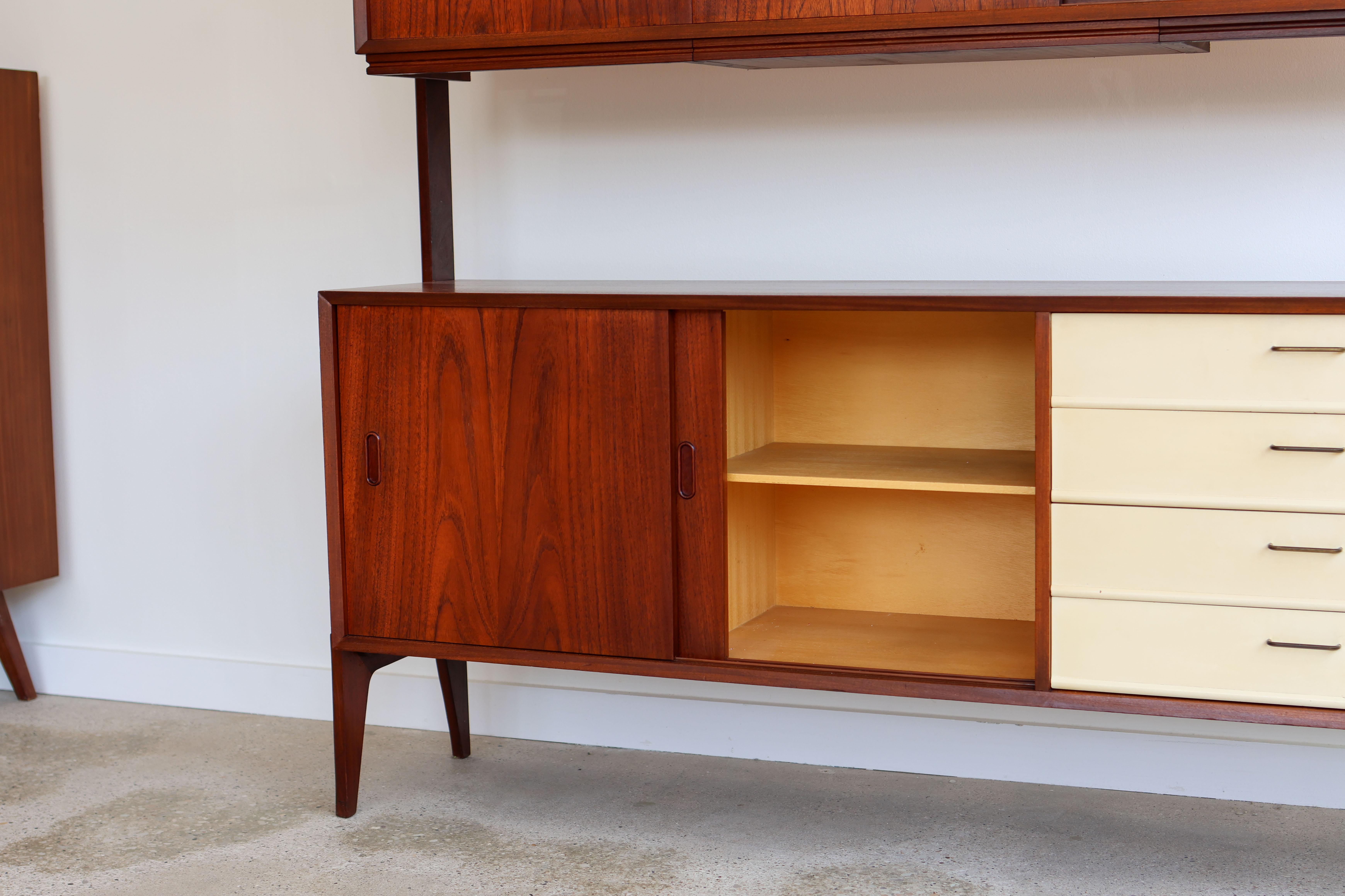 Mid Century Modern Dutch Floating Bar by Louis Van Teeffelen