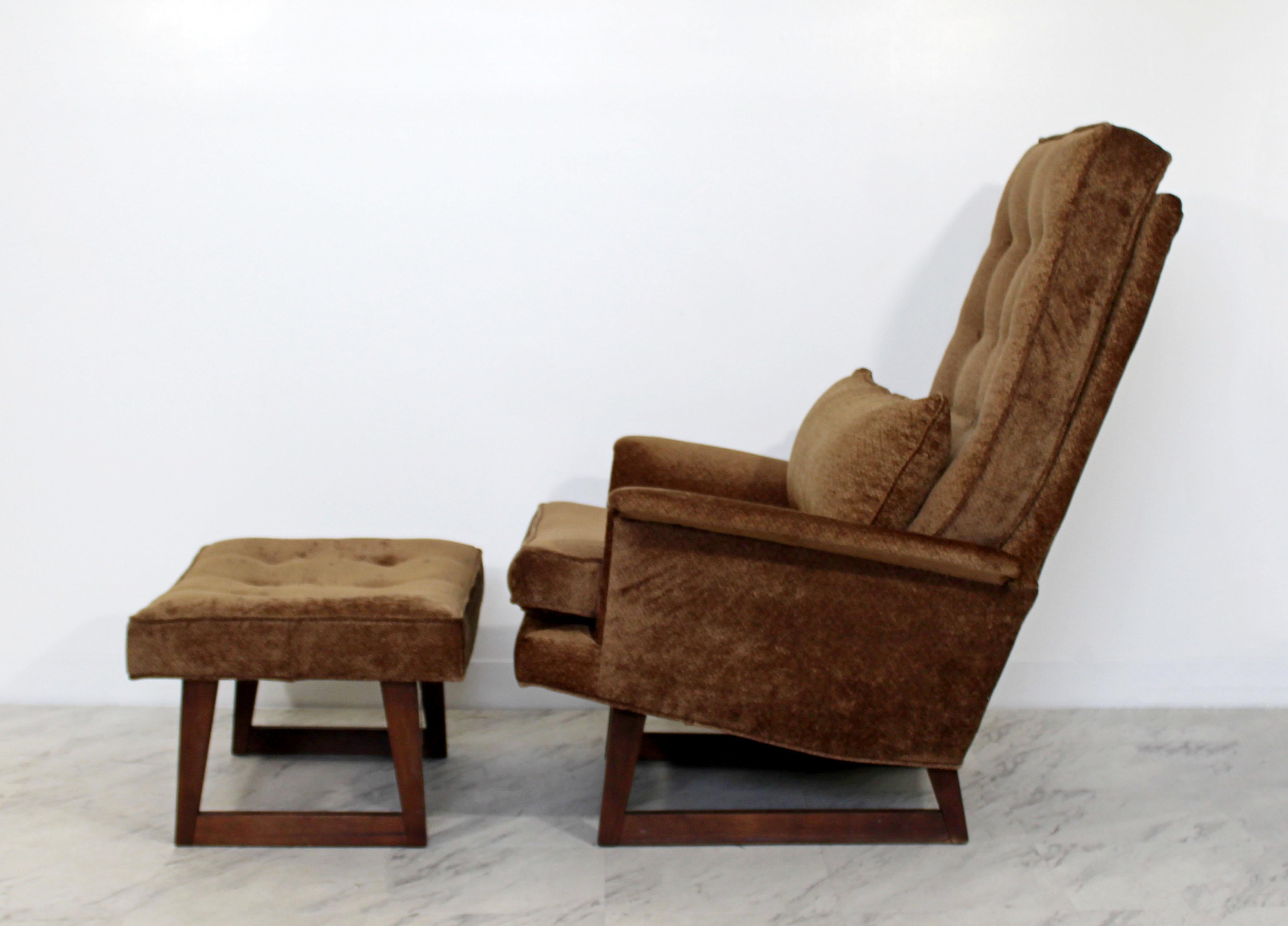 Mid-20th Century Mid-Century Modern Dux Lounge Armchair and Ottoman Danish Sculptural, 1970s