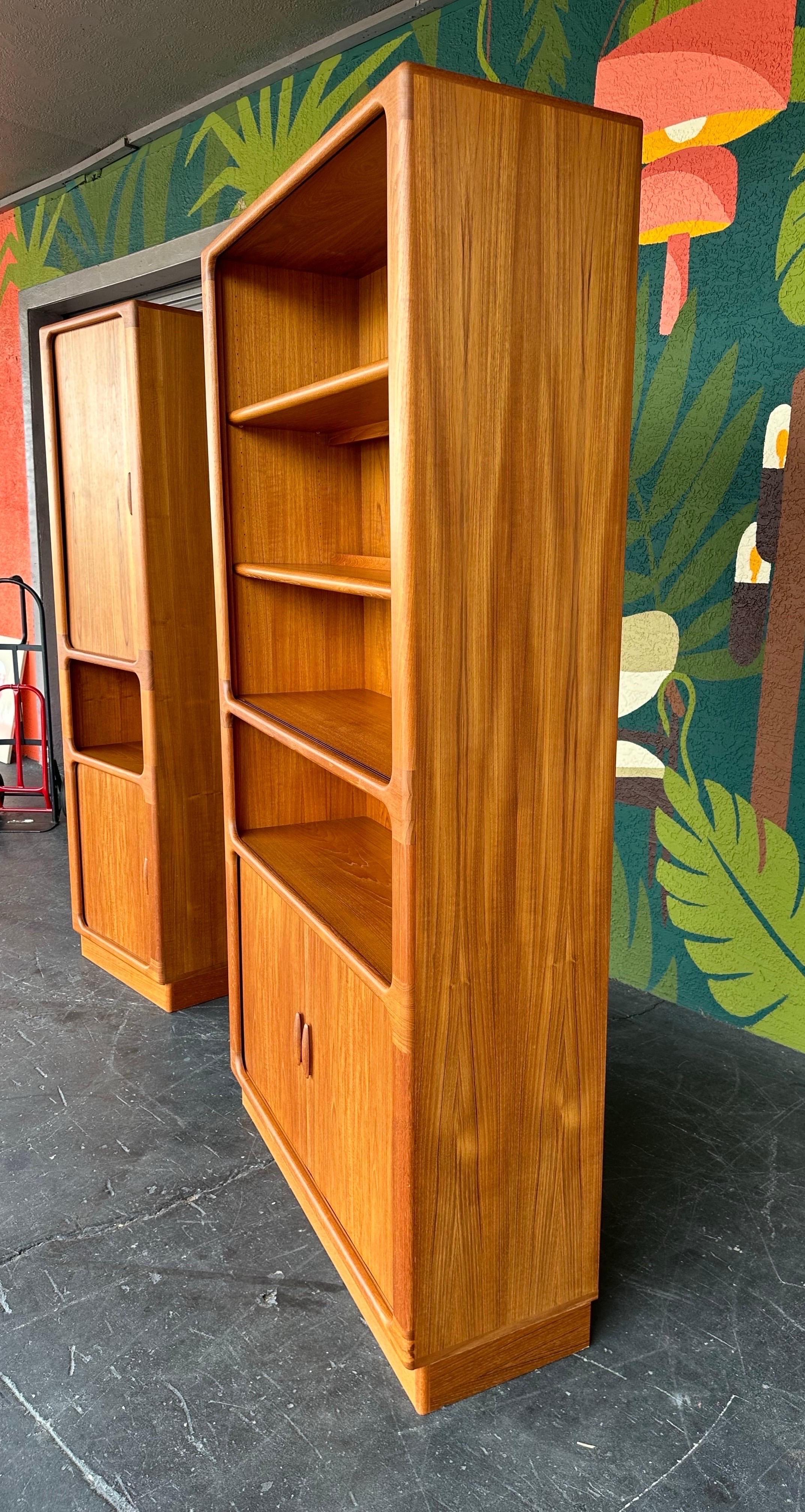 Mid-Century Modern Mid Century Modern Dyrlund Danish Teak Bookcase Wall Unit, 2pc