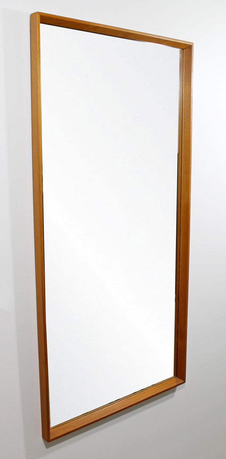 Mid-Century Modern Drylund Teak Wall Mirror Rectangular, Danish, 1960s