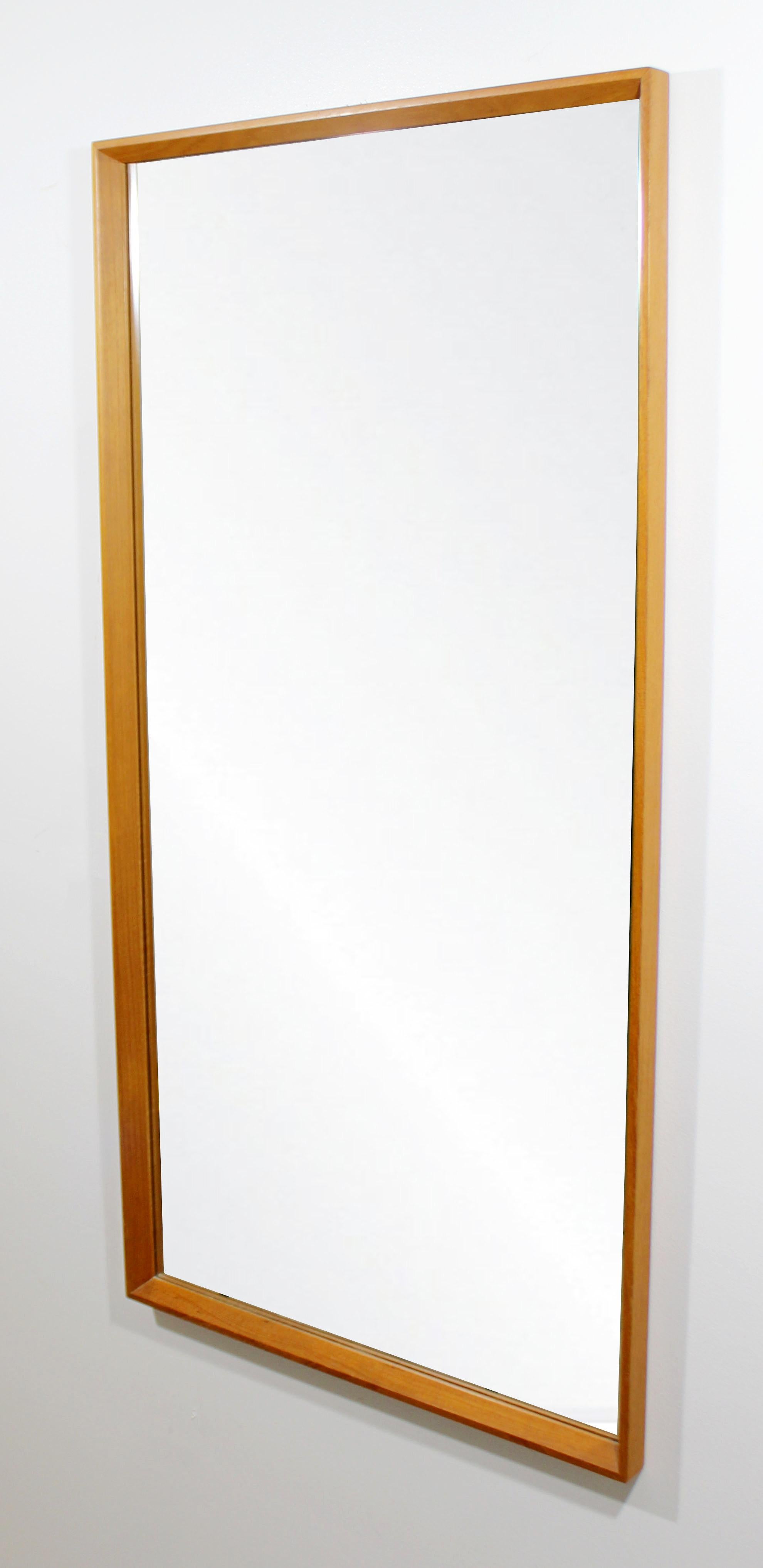 Mid-20th Century Mid-Century Modern Drylund Teak Wall Mirror Rectangular, Danish, 1960s