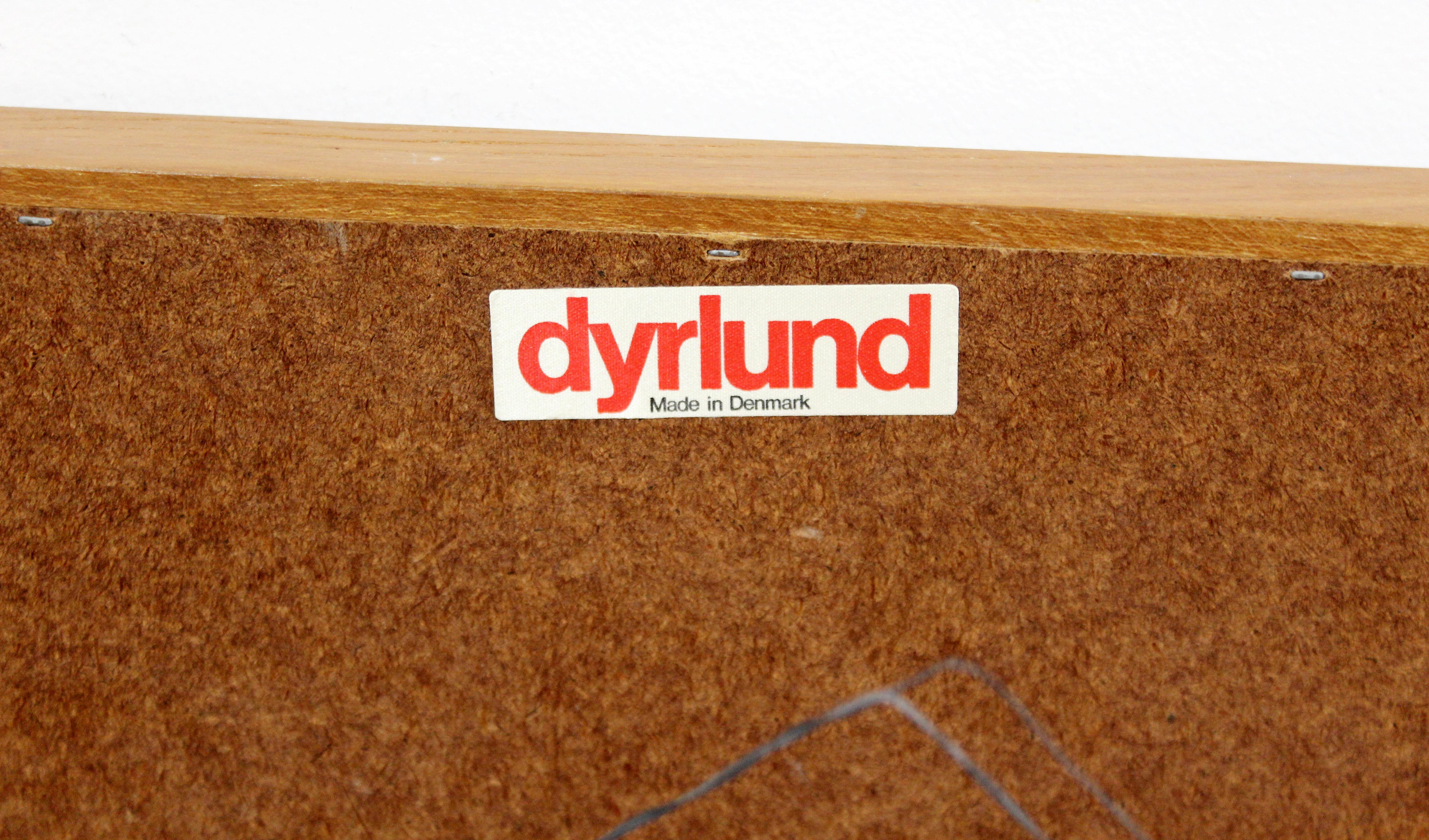 Mid-Century Modern Drylund Teak Wall Mirror Rectangular, Danish, 1960s 2