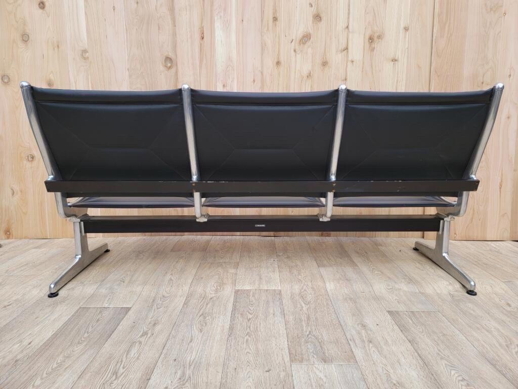 Mid-Century Modern Eames 3 Tandem Sling Airport Bench for Herman Miller 7