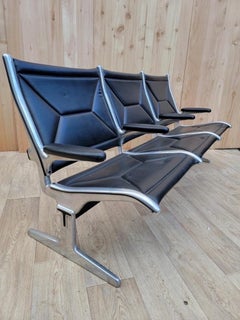 Mid-Century Modern Eames 3 Tandem Sling Airport Bench for Herman Miller