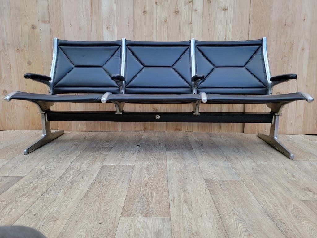 Mid-Century Modern Eames 3 Tandem Sling Airport Bench for Herman Miller 2