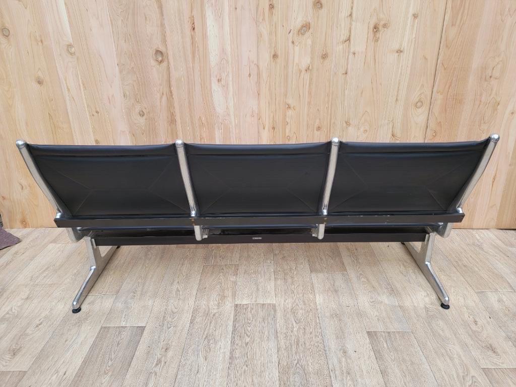 Mid-Century Modern Eames 3 Tandem Sling Airport Bench for Herman Miller 4