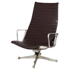 Mid Century Modern Eames by Miller (attr.) Chrome & Leather Desk Chair C1950