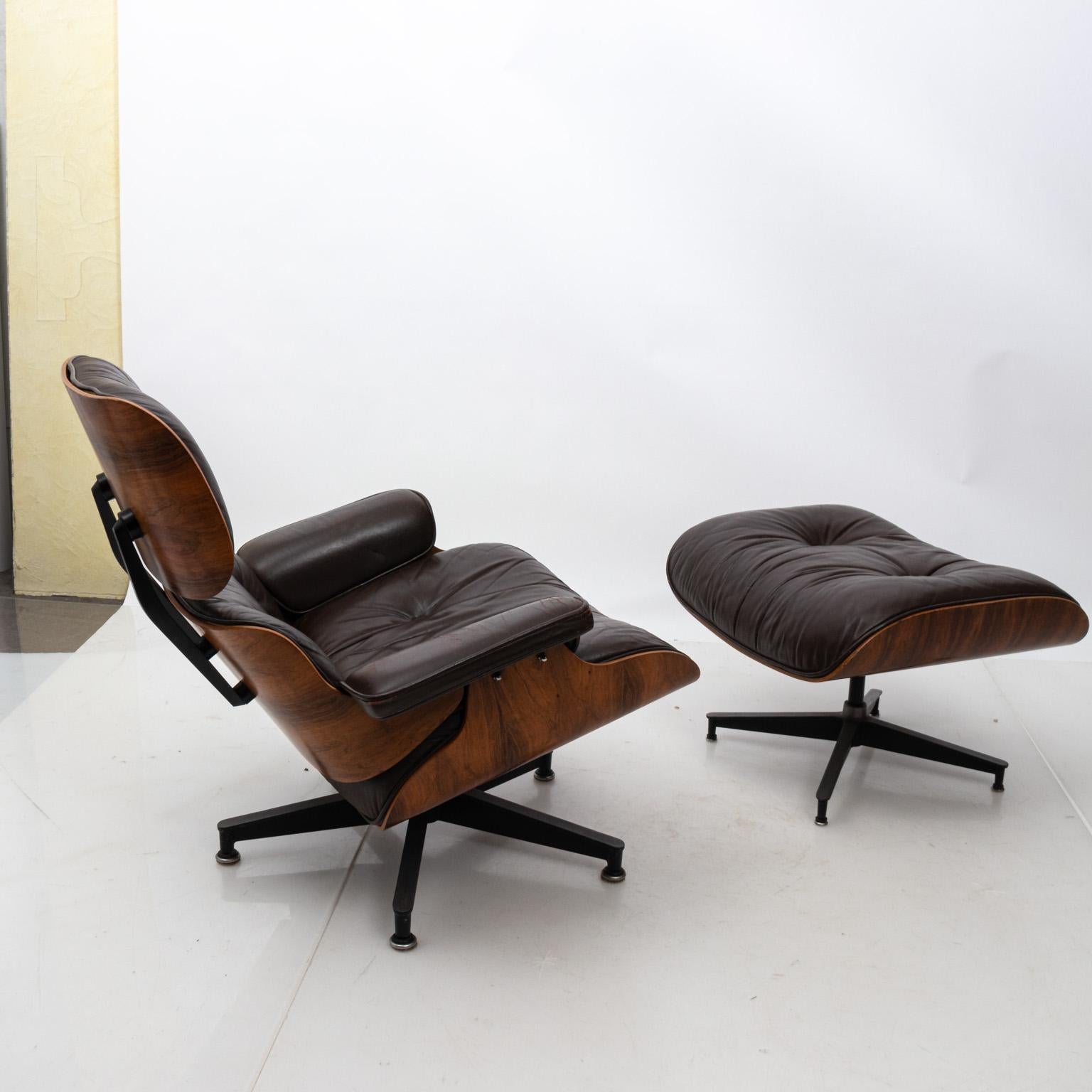 American Mid-Century Modern Eames Chair and Ottoman