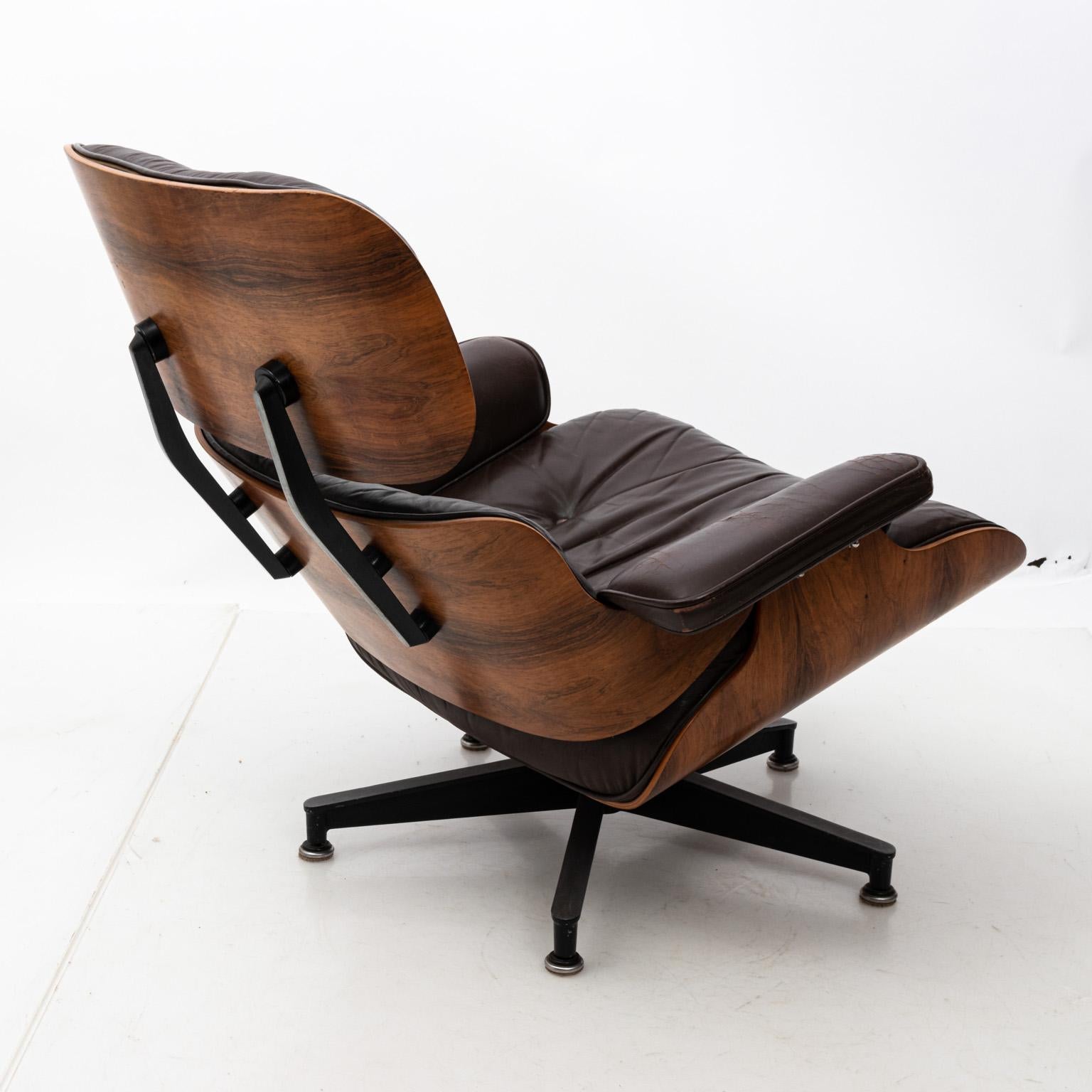 Mid-Century Modern Eames Chair and Ottoman 2
