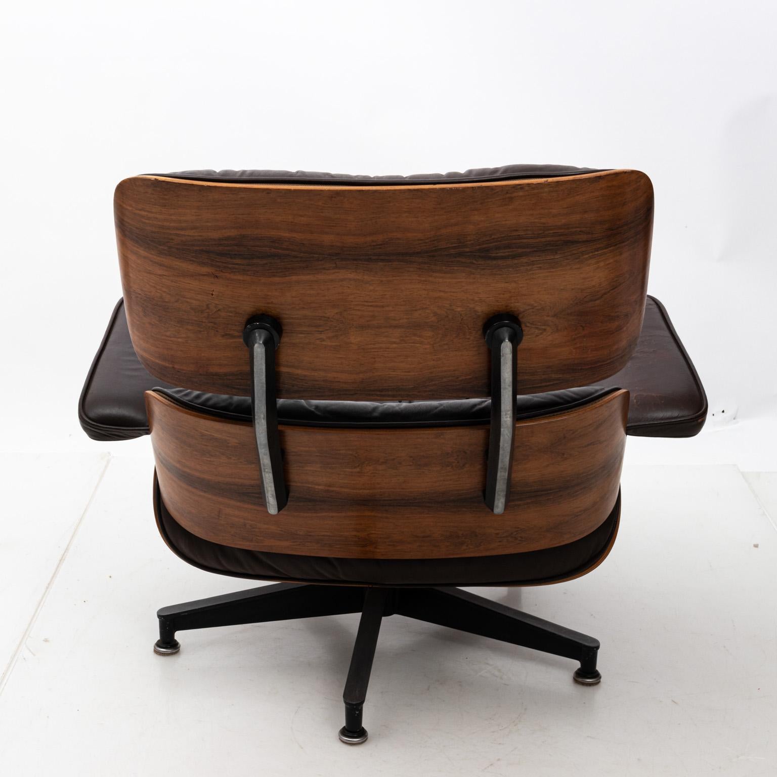 Mid-Century Modern Eames Chair and Ottoman 3