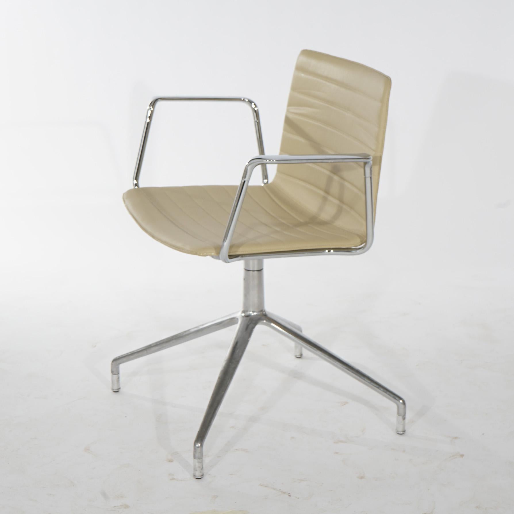 Mid-Century Modern Eames for Miller Table & Swivel Chairs by Cazzaniga, 20th C 14