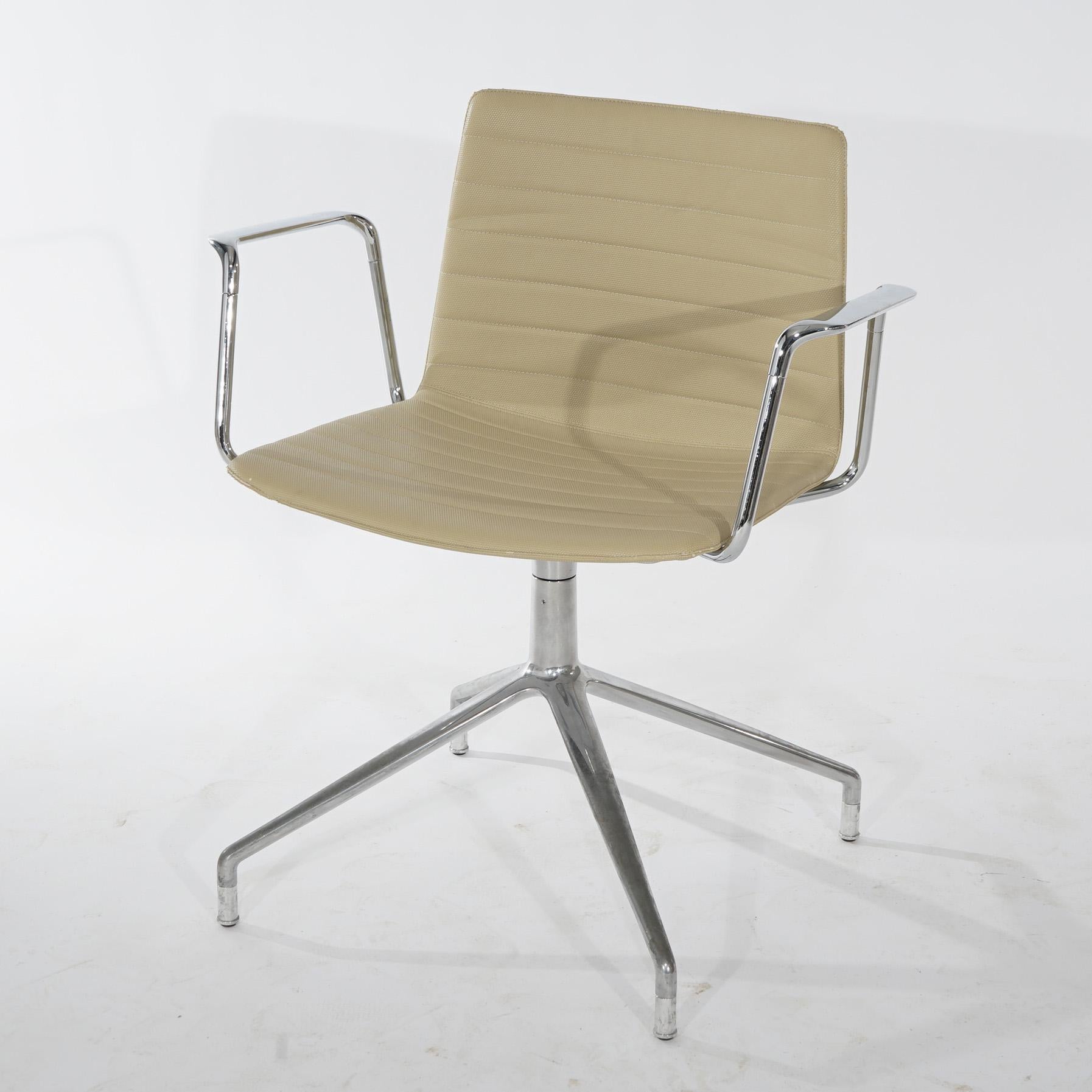 Mid-Century Modern Eames for Miller Table & Swivel Chairs by Cazzaniga, 20th C 1