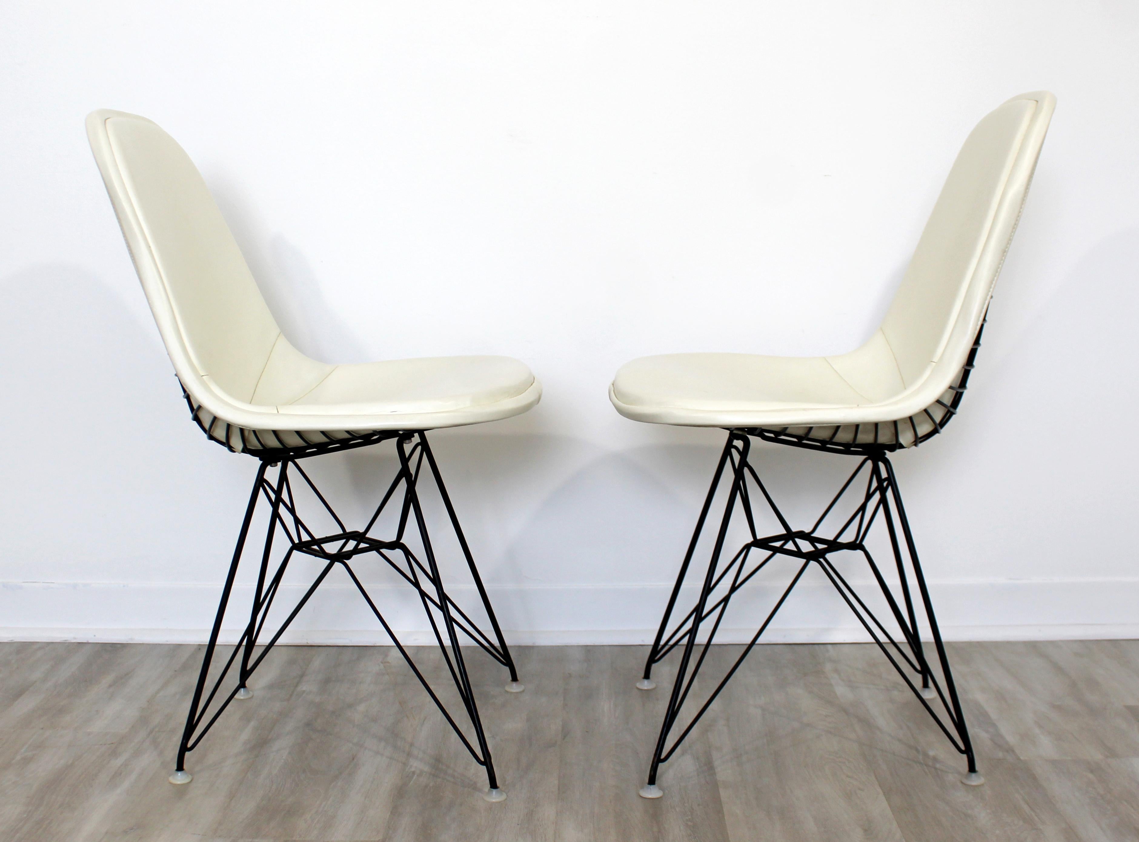 Mid-20th Century Mid-Century Modern Eames Herman Miller Eiffel Tower DKR Set of 6 Side Chairs