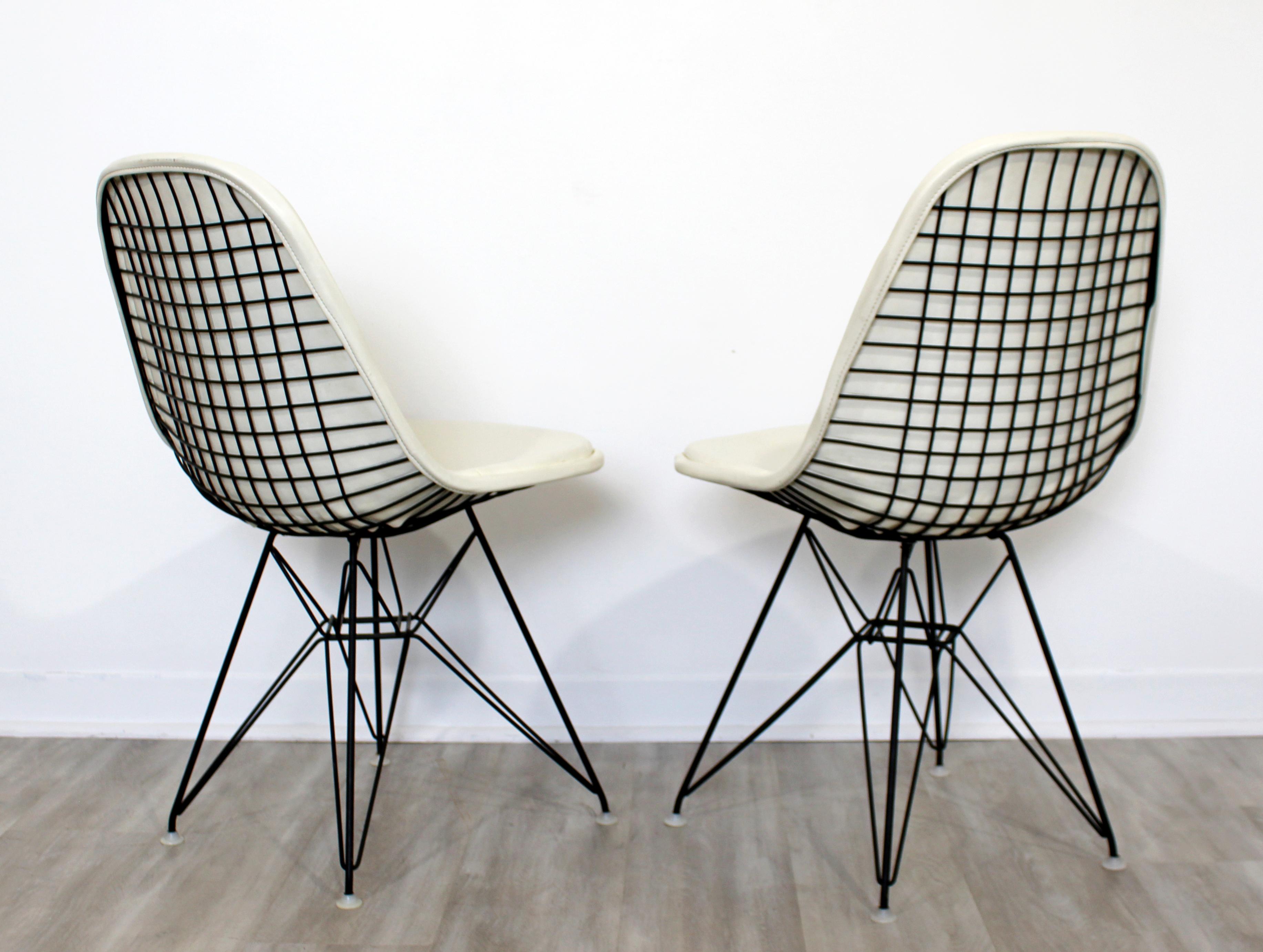 Mid-Century Modern Eames Herman Miller Eiffel Tower DKR Set of 6 Side Chairs 1